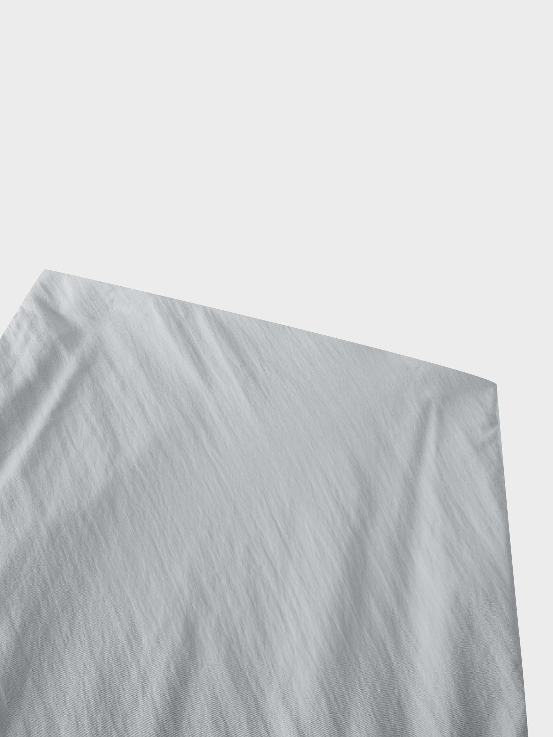 Crinkle Cotton Skirt 37"-Grey