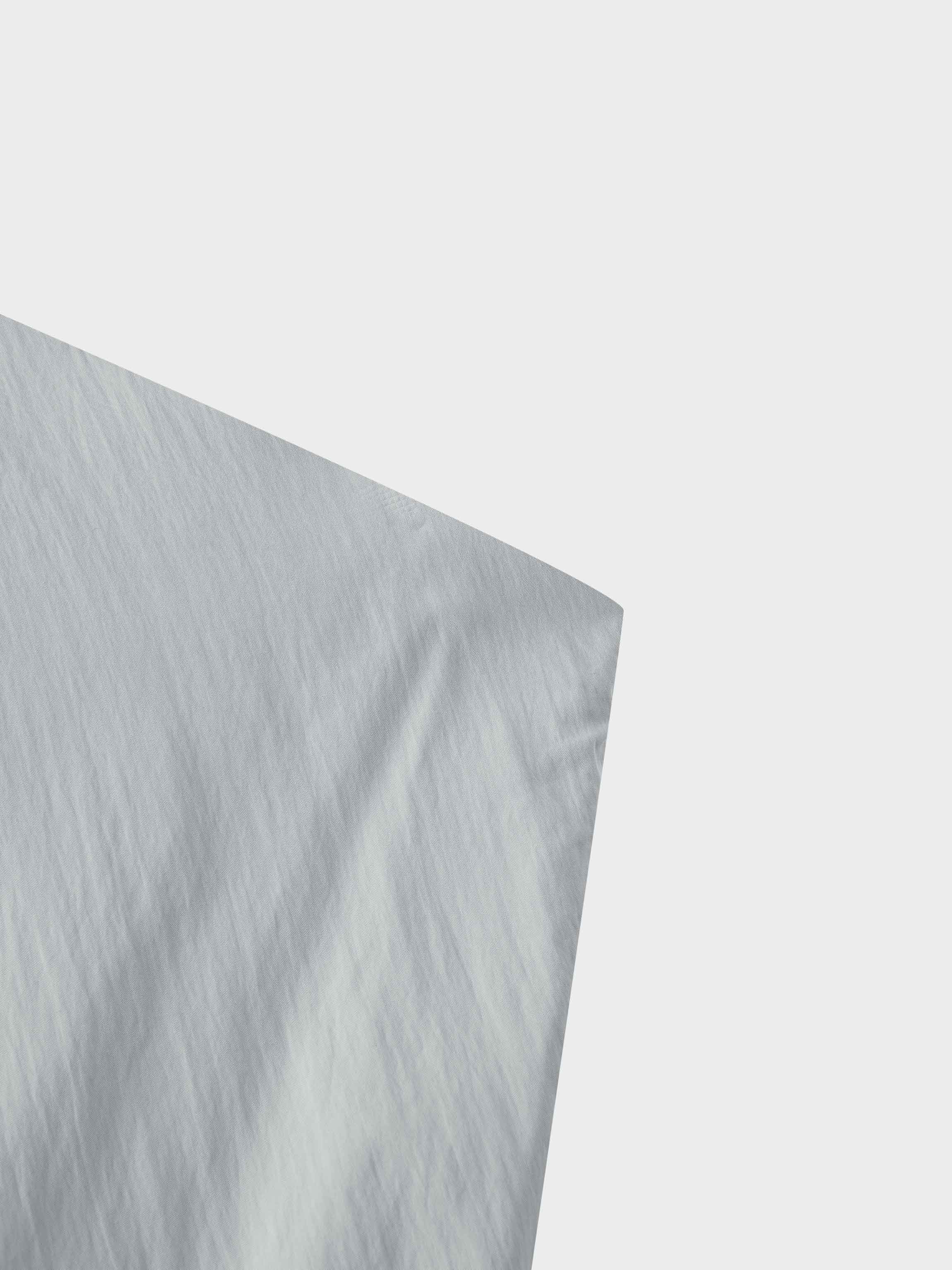 Crinkle Cotton Skirt 37"-Grey