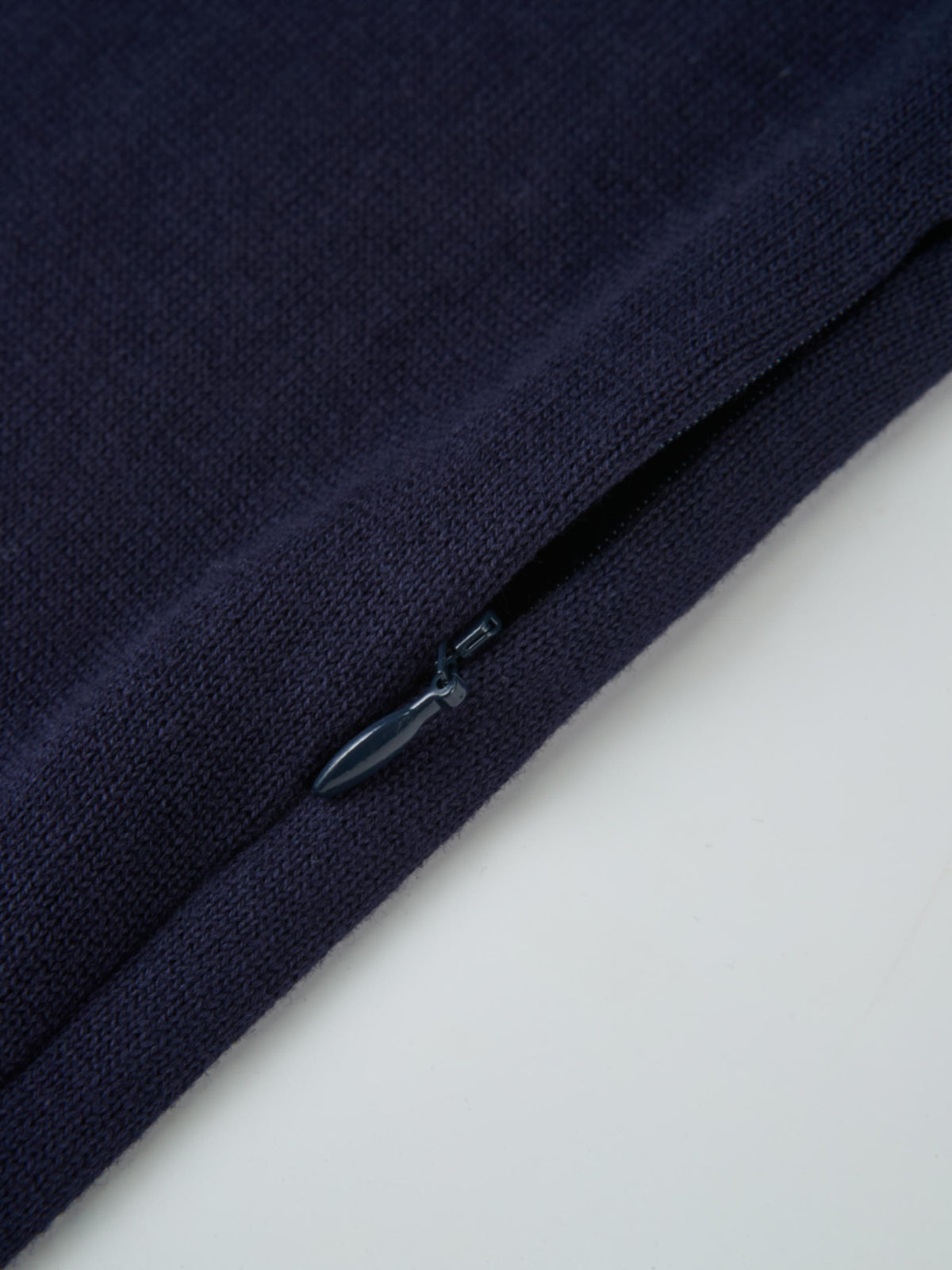 Knit Polo Top Pleat Dress - Solid Navy