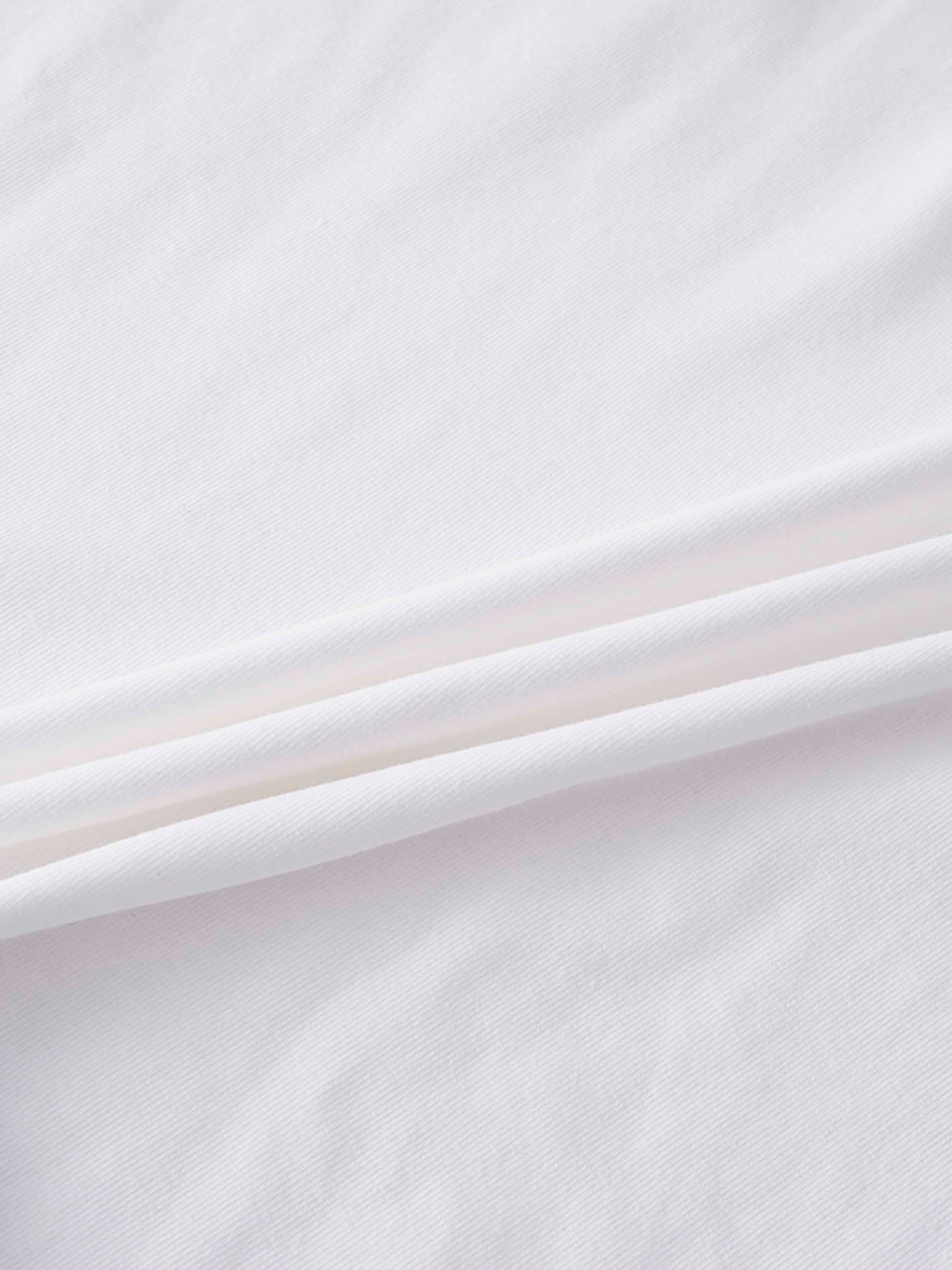 Basic T-Shirt Slip Dress-White