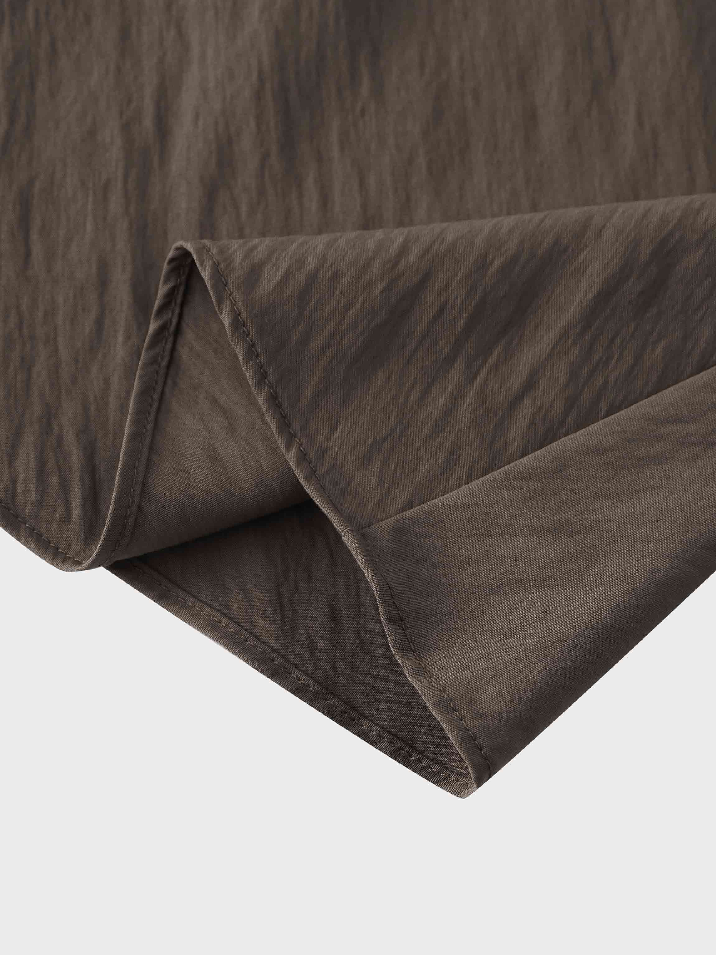 Crinkle Skirt 37"-Brown