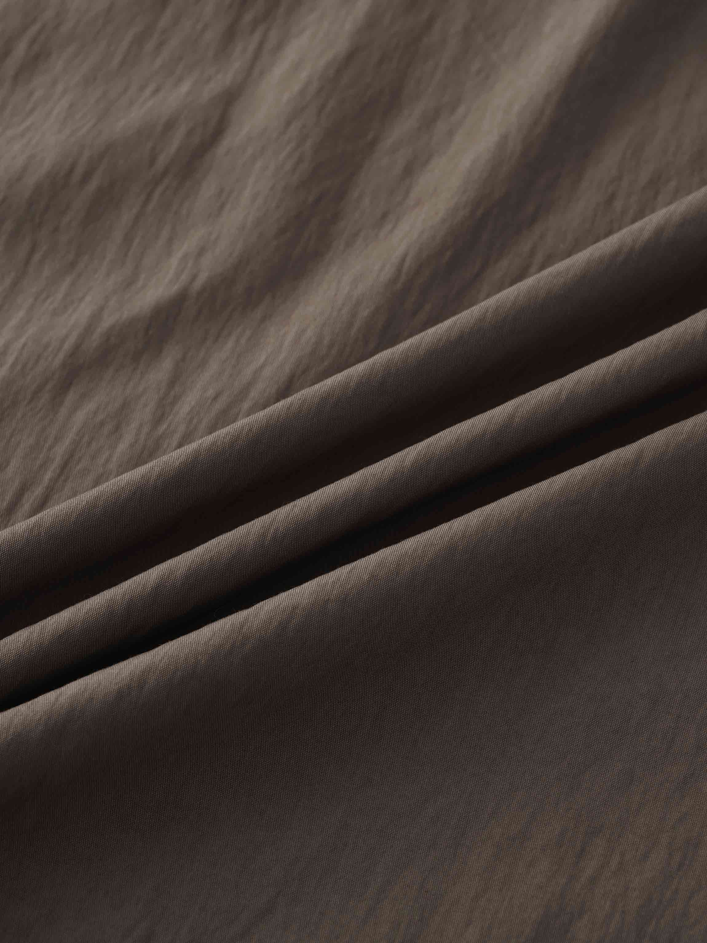 Crinkle Skirt 37"-Brown