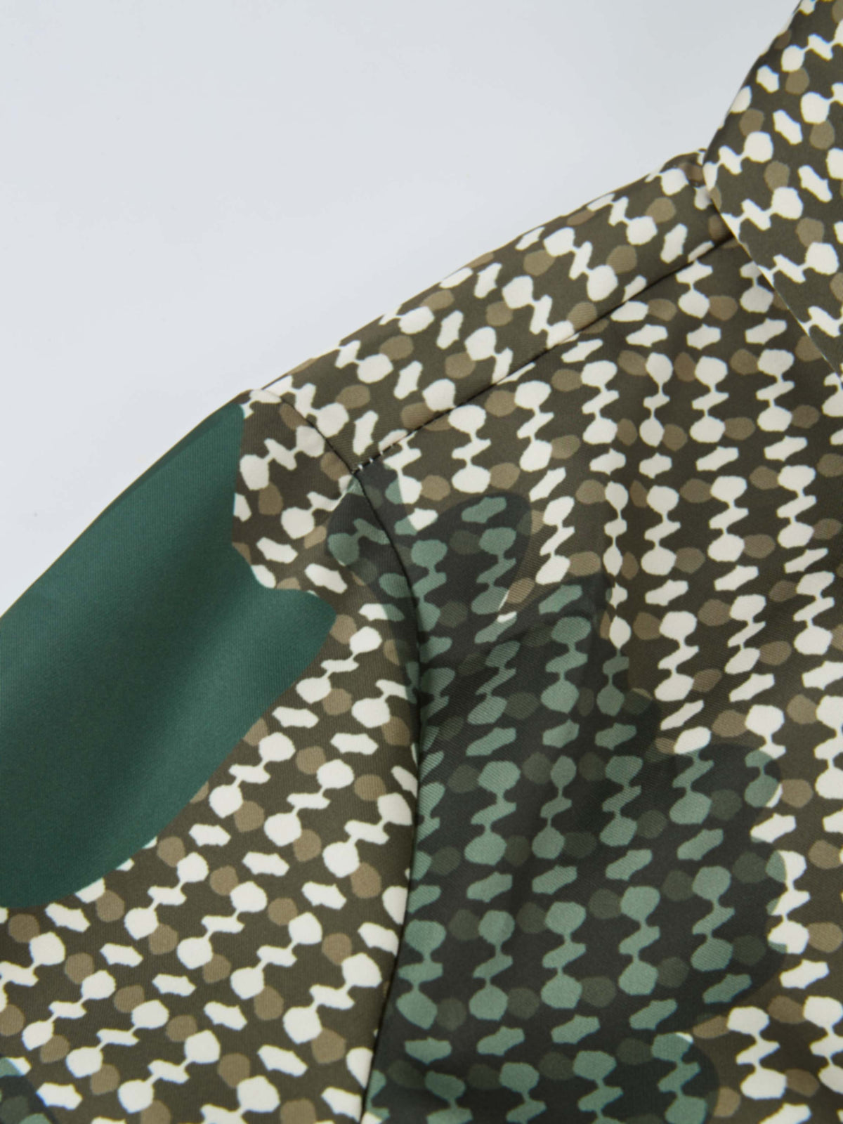 Button Down Collared Blouse - Olive Floral