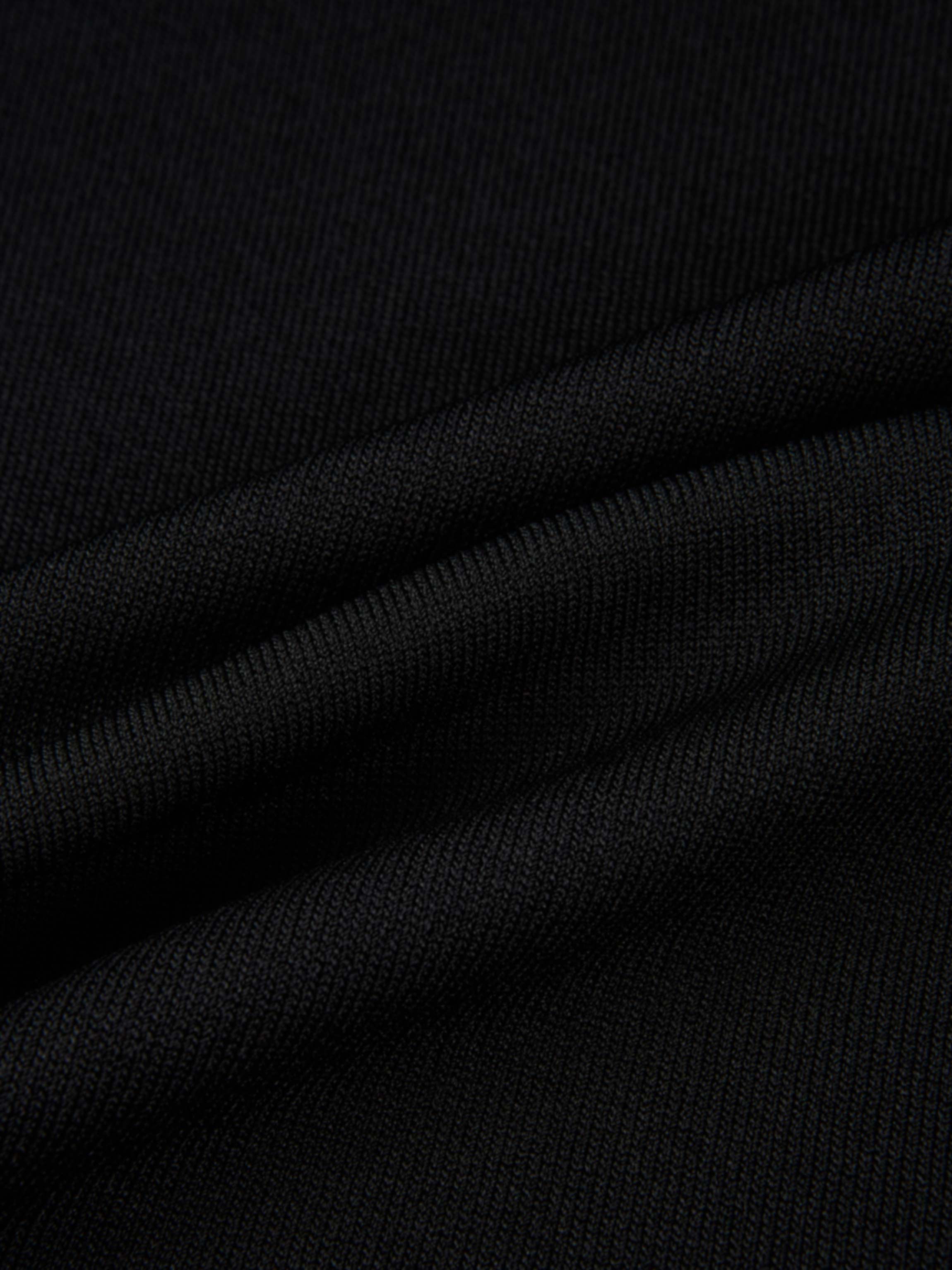 Shoulder Detail Turtleneck - Black