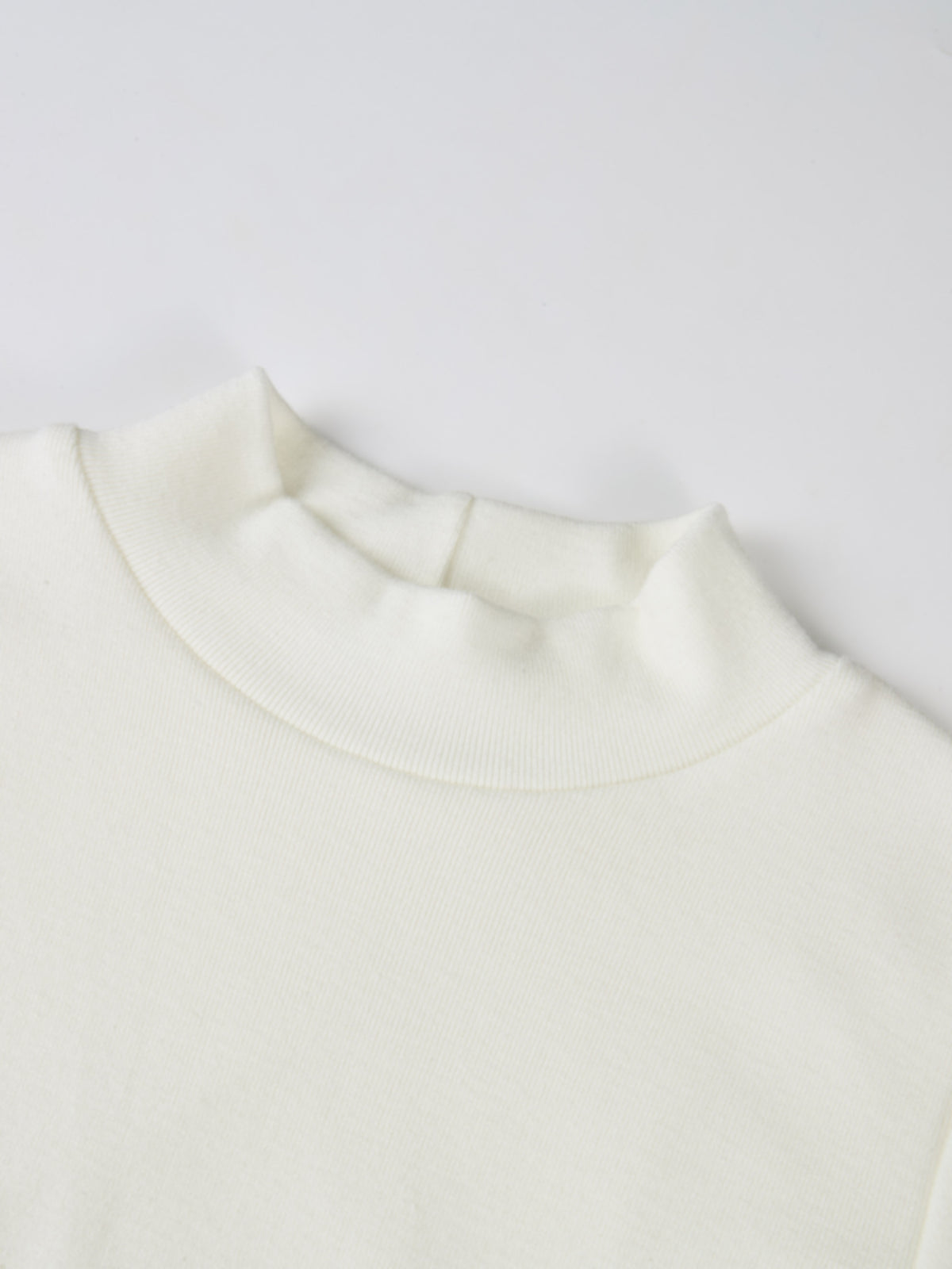 Sleeve Detail Princess Style Knit Dress - Cream