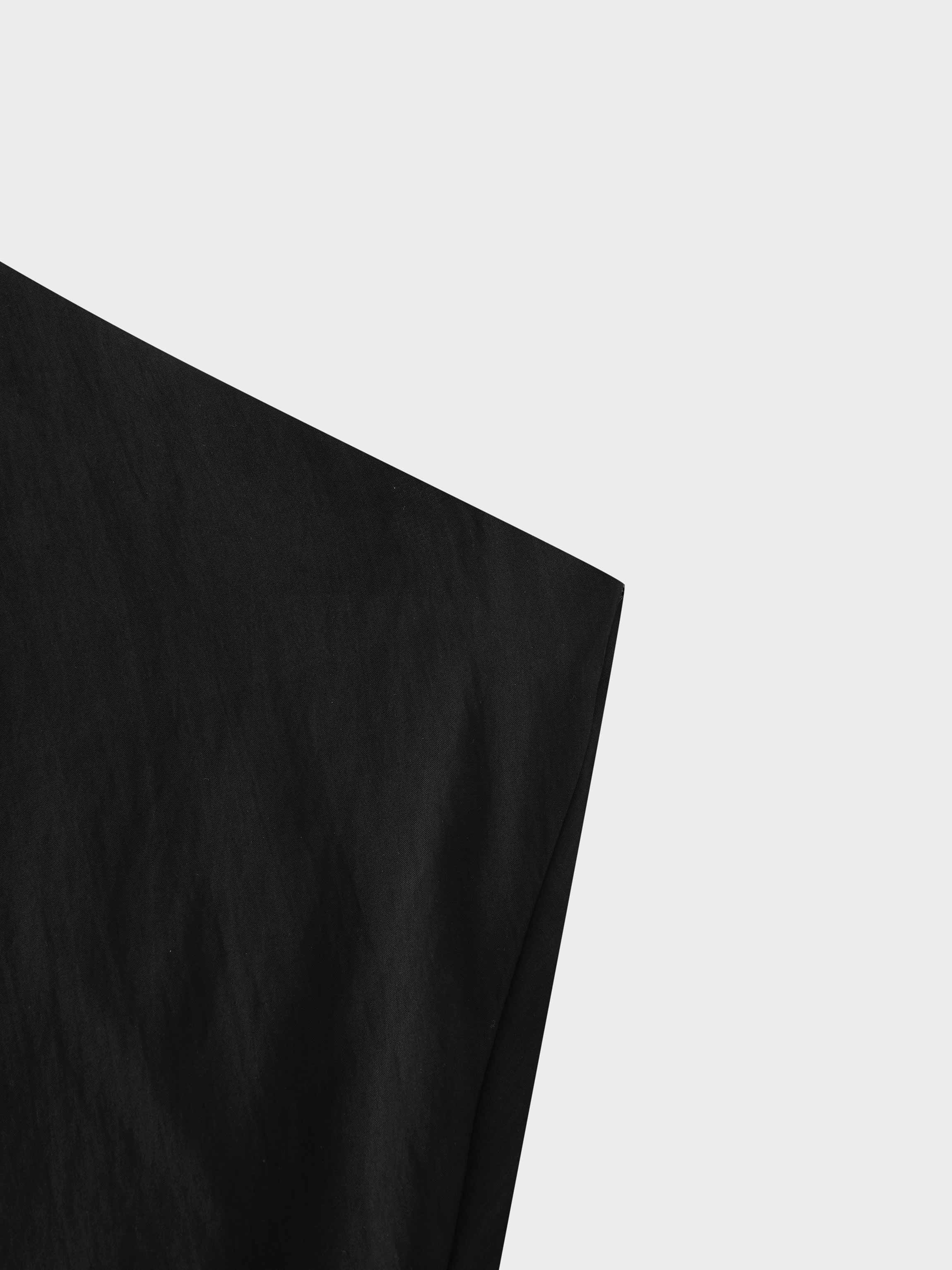 Crinkle Skirt 37"-Black