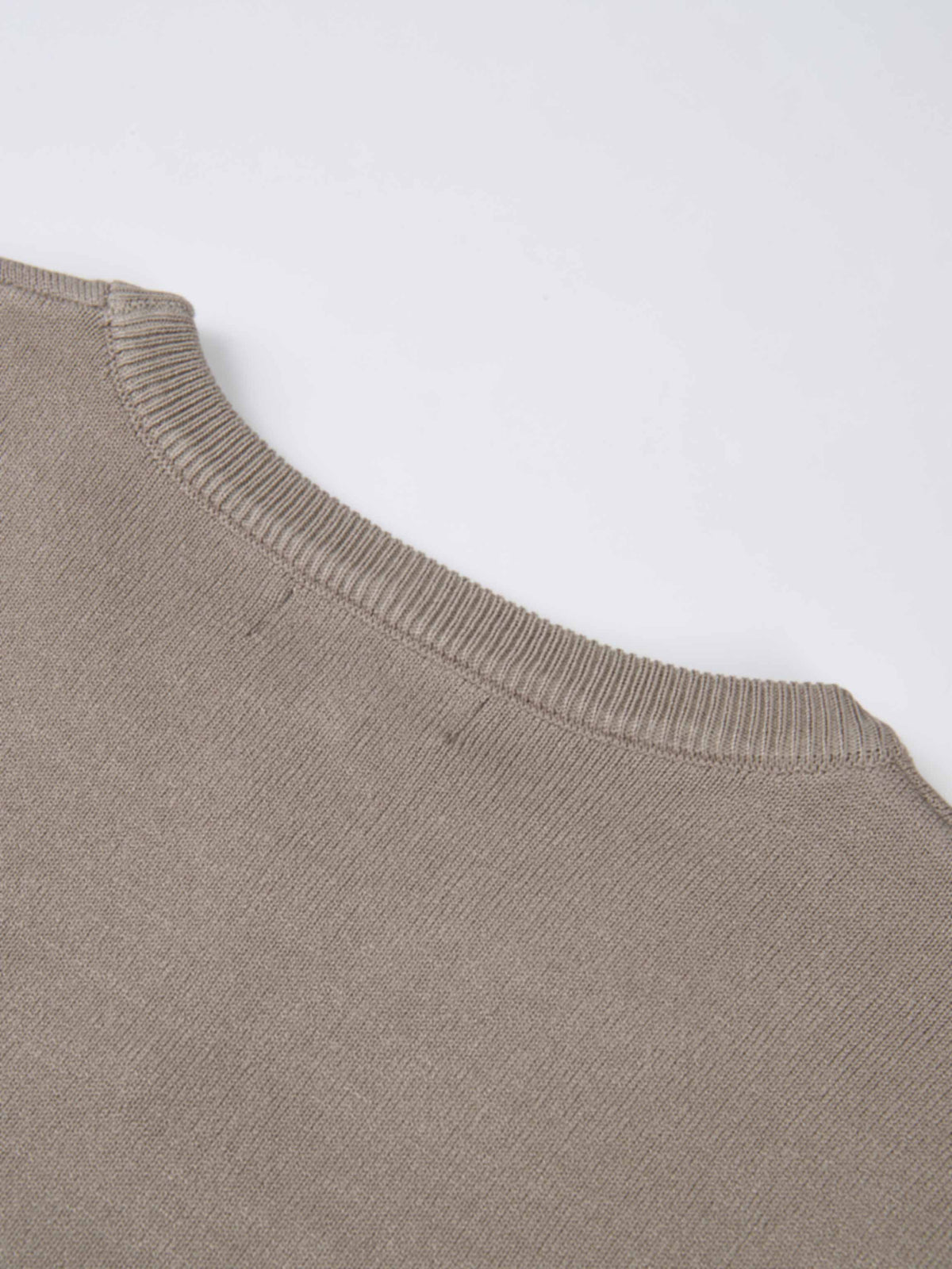 Basic Knit Crew Sweater - Warm Taupe