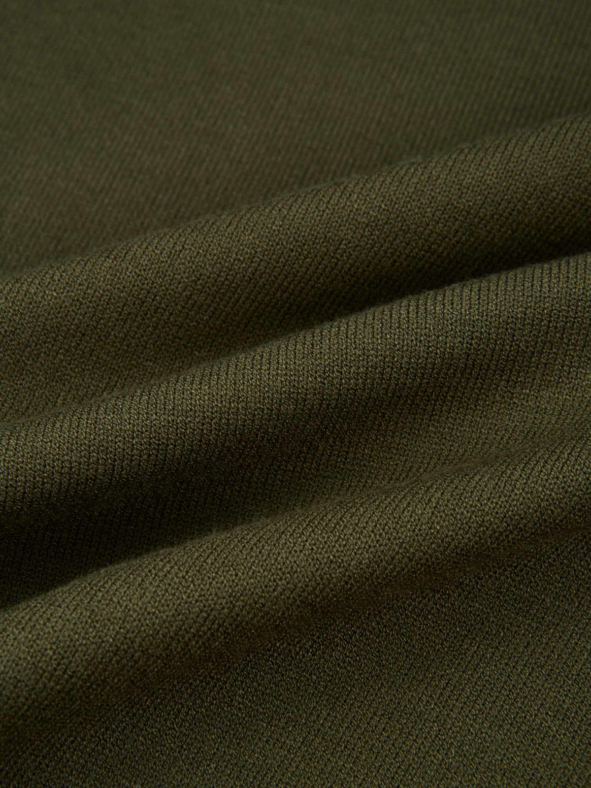 Basic Knit Crew Sweater - Olive Green