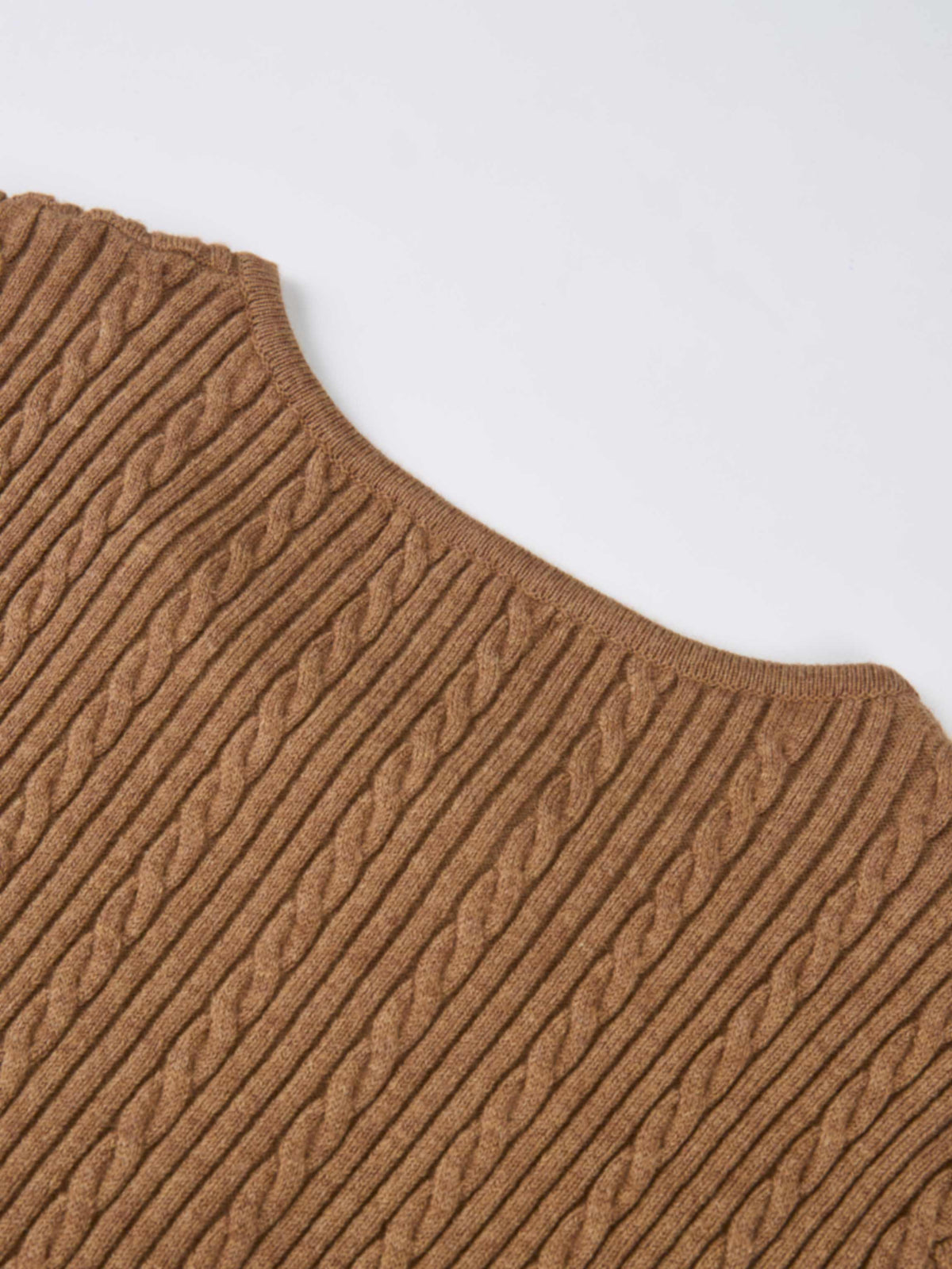 Double Breasted Cardigan - Camel
