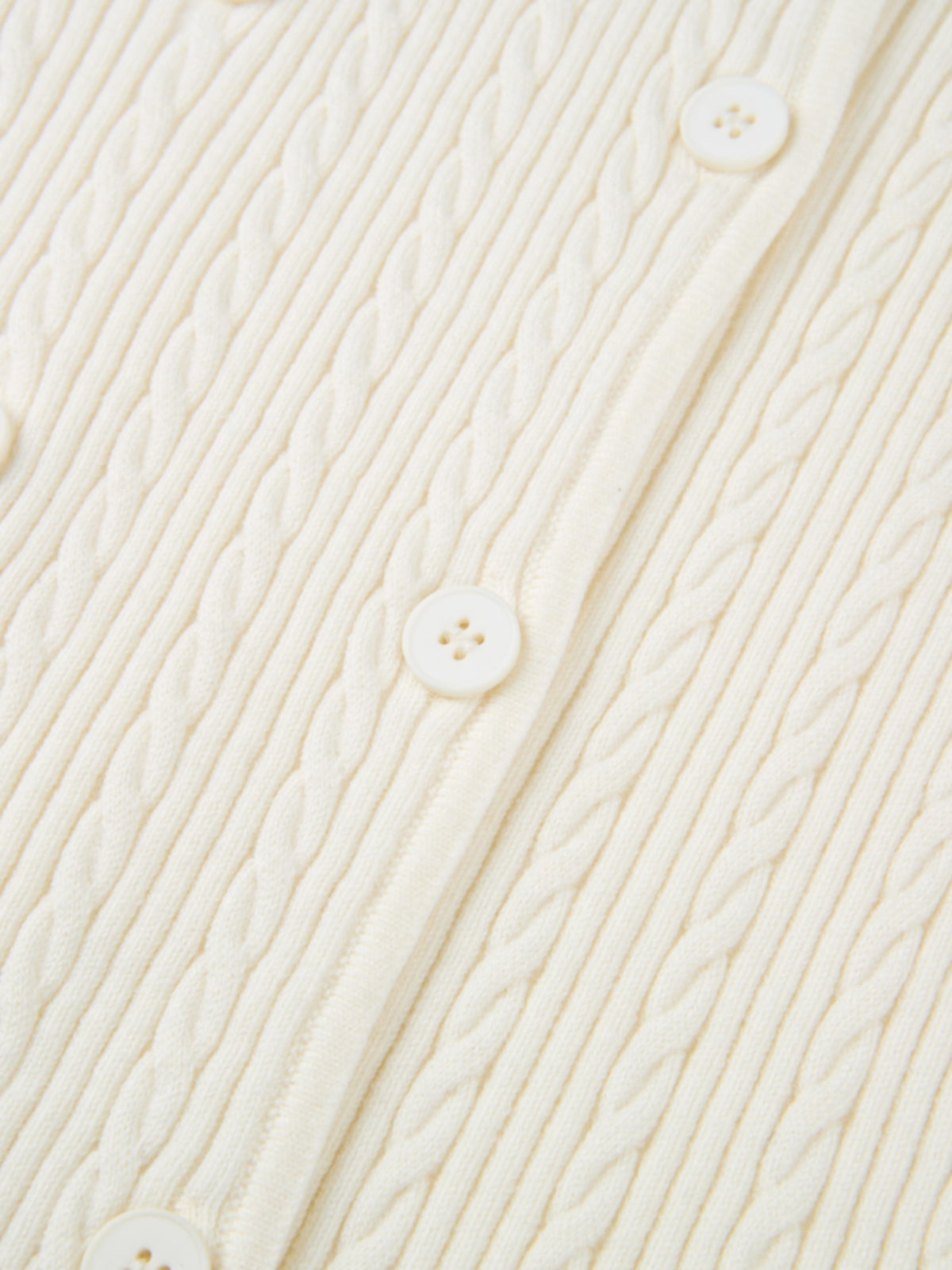 Double Breasted Cardigan - Cream