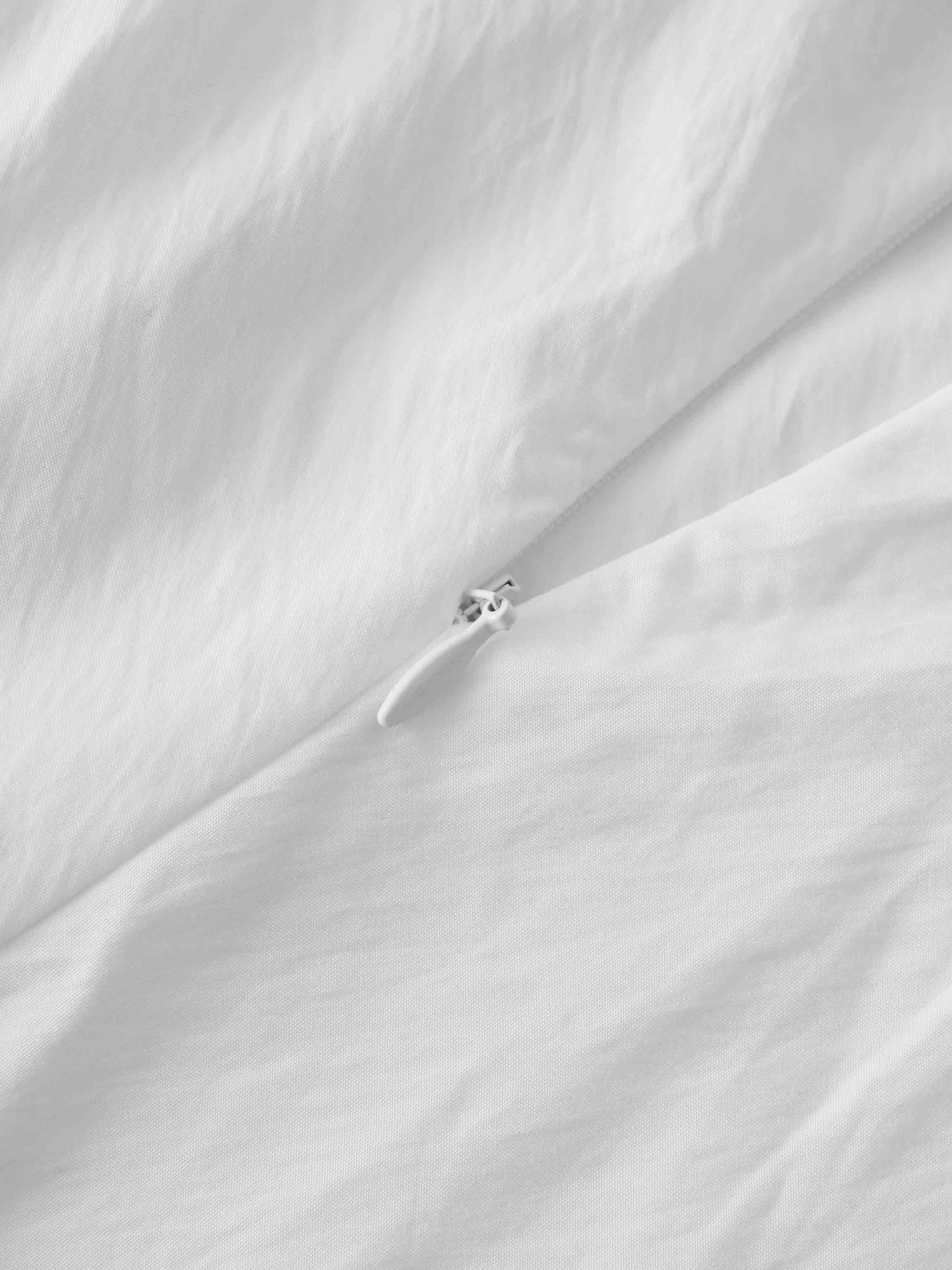 Crinkle Cotton Skirt 37"-White