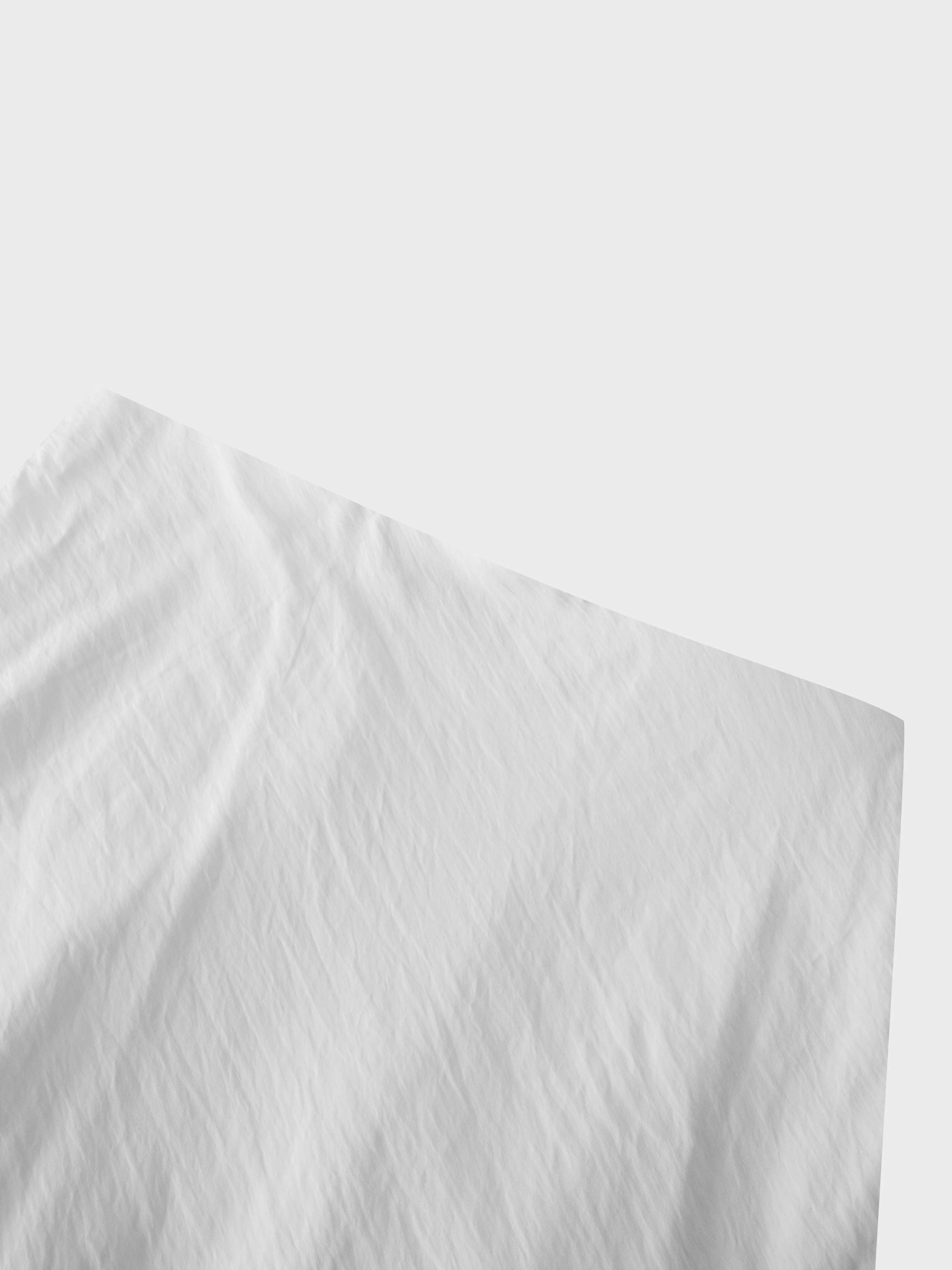 Crinkle Cotton Skirt 37"-White