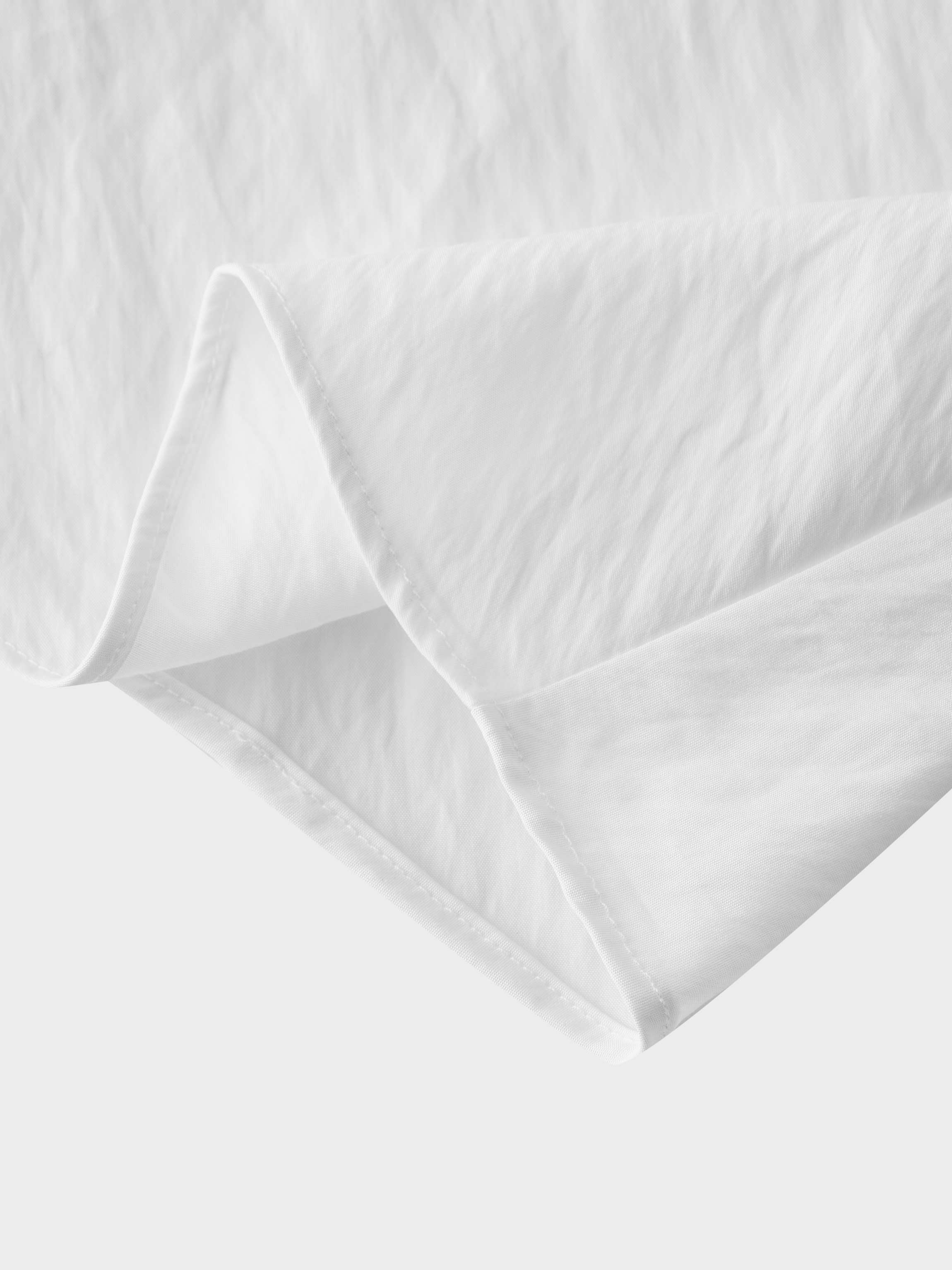 Crinkle Cotton Skirt 37"-White