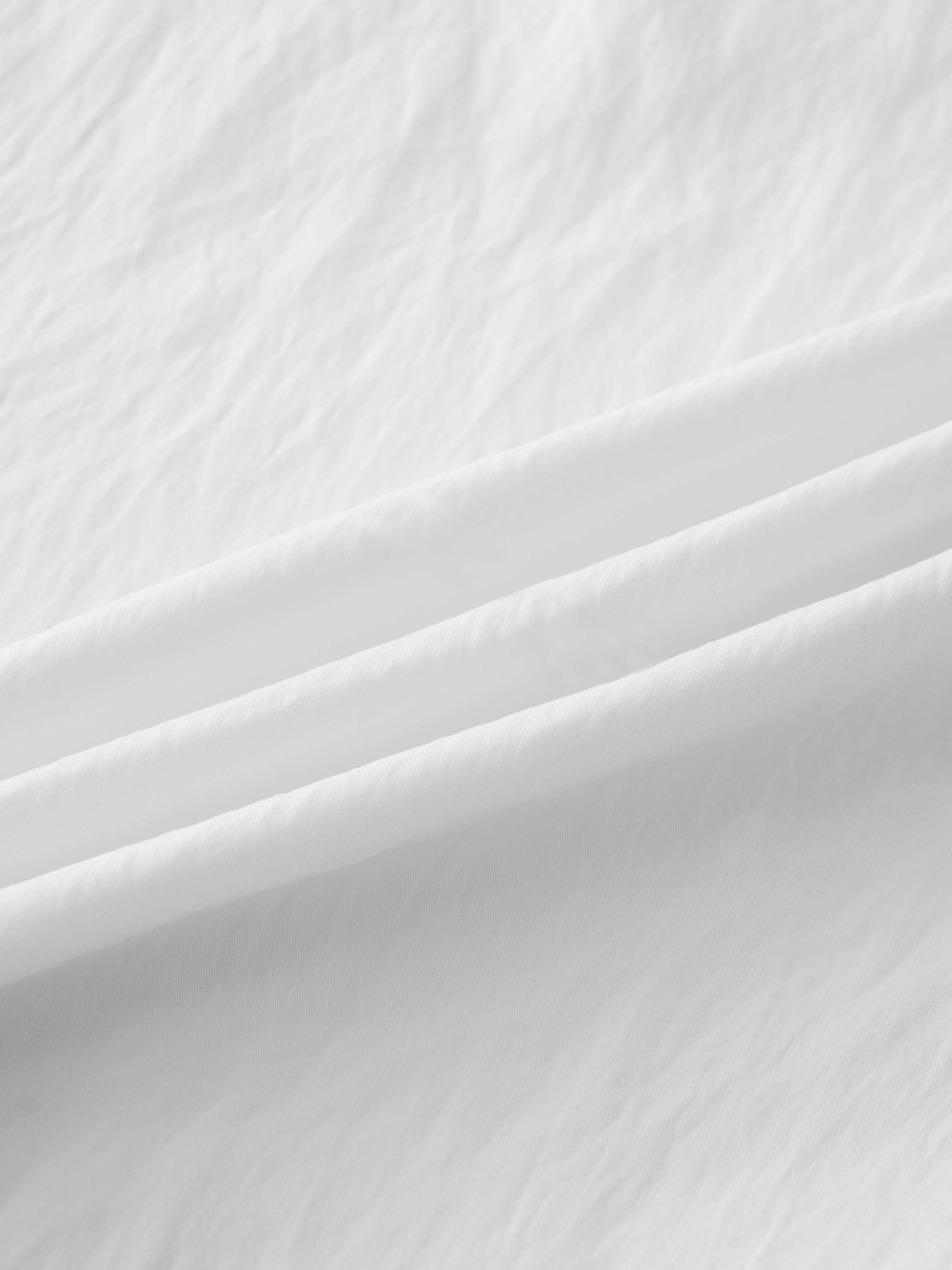 Crinkle Cotton Skirt 37"-White