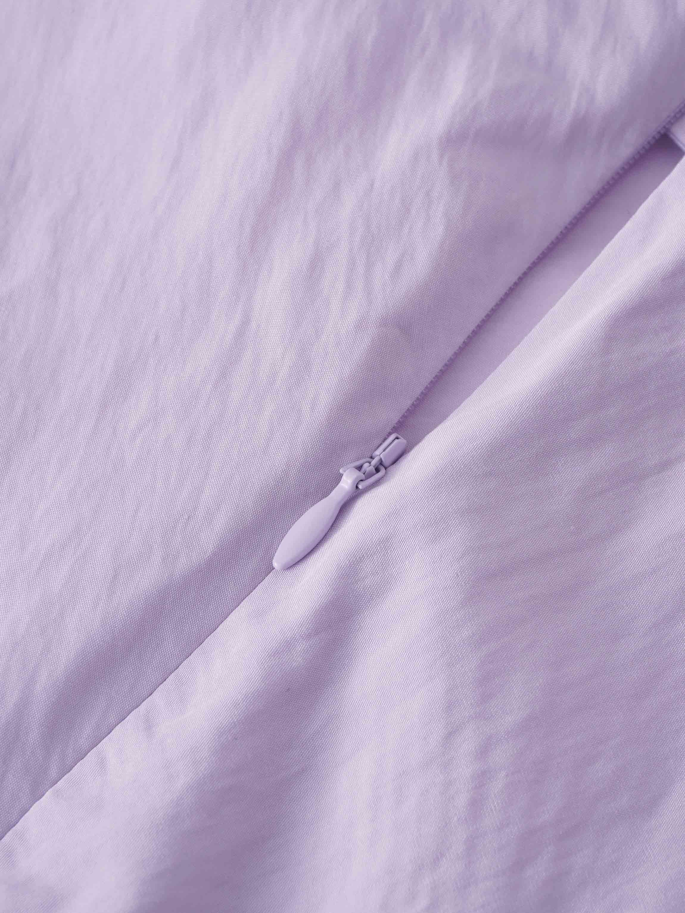 Crinkle Cotton Skirt 37"-Lavander