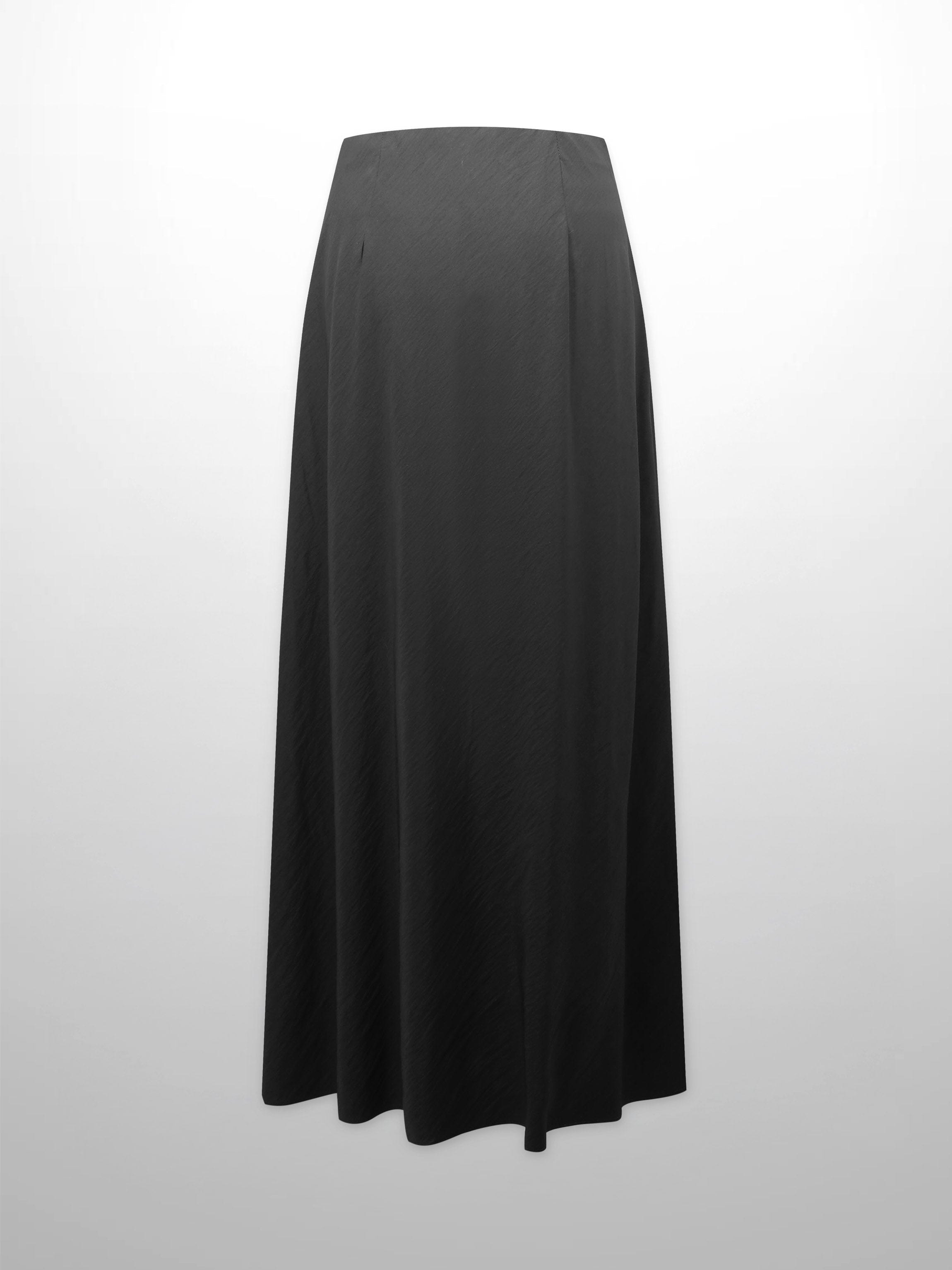 Crinkle Skirt 37"-Black
