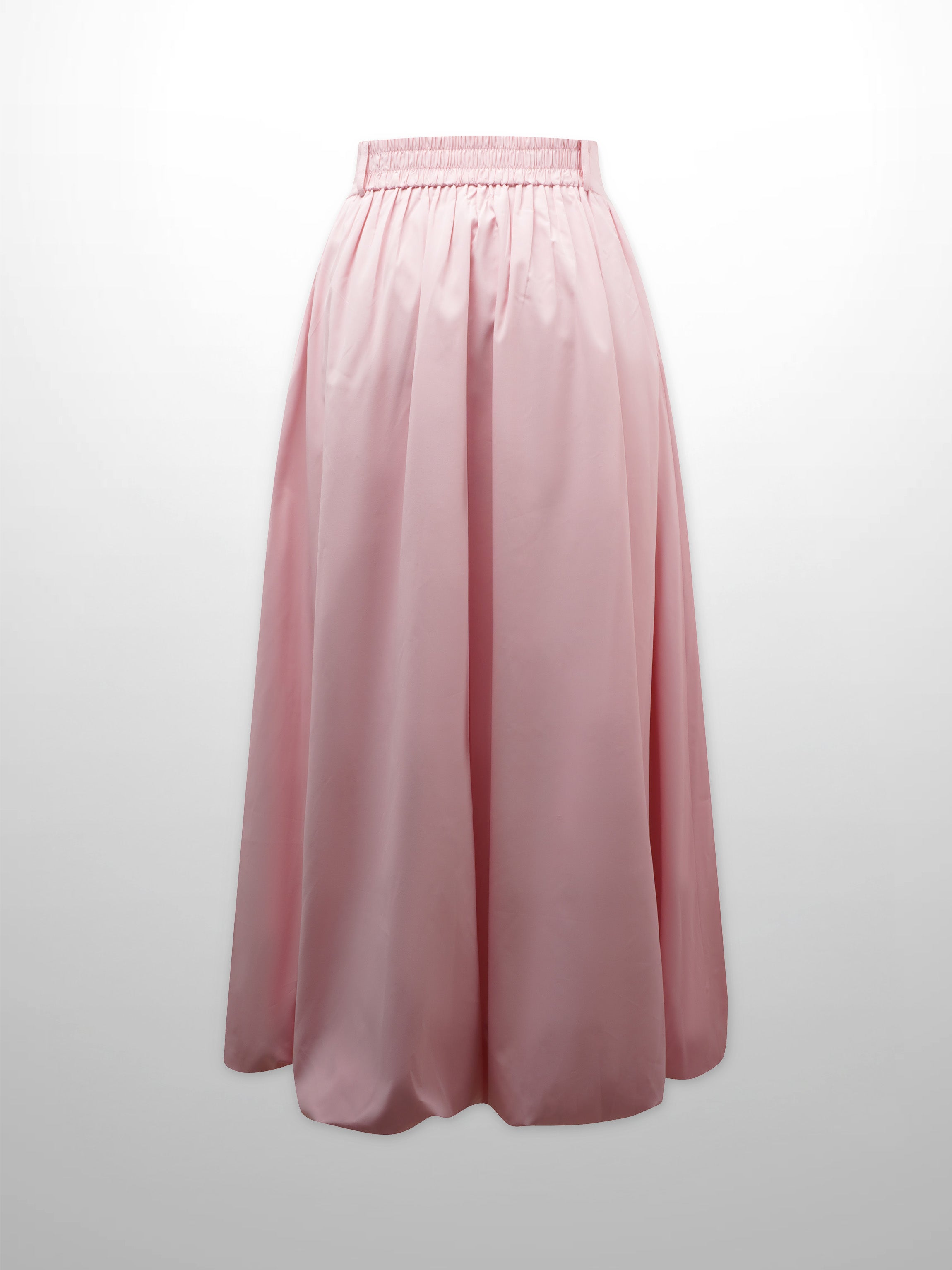 Taffeta Bubble Skirt-Pink