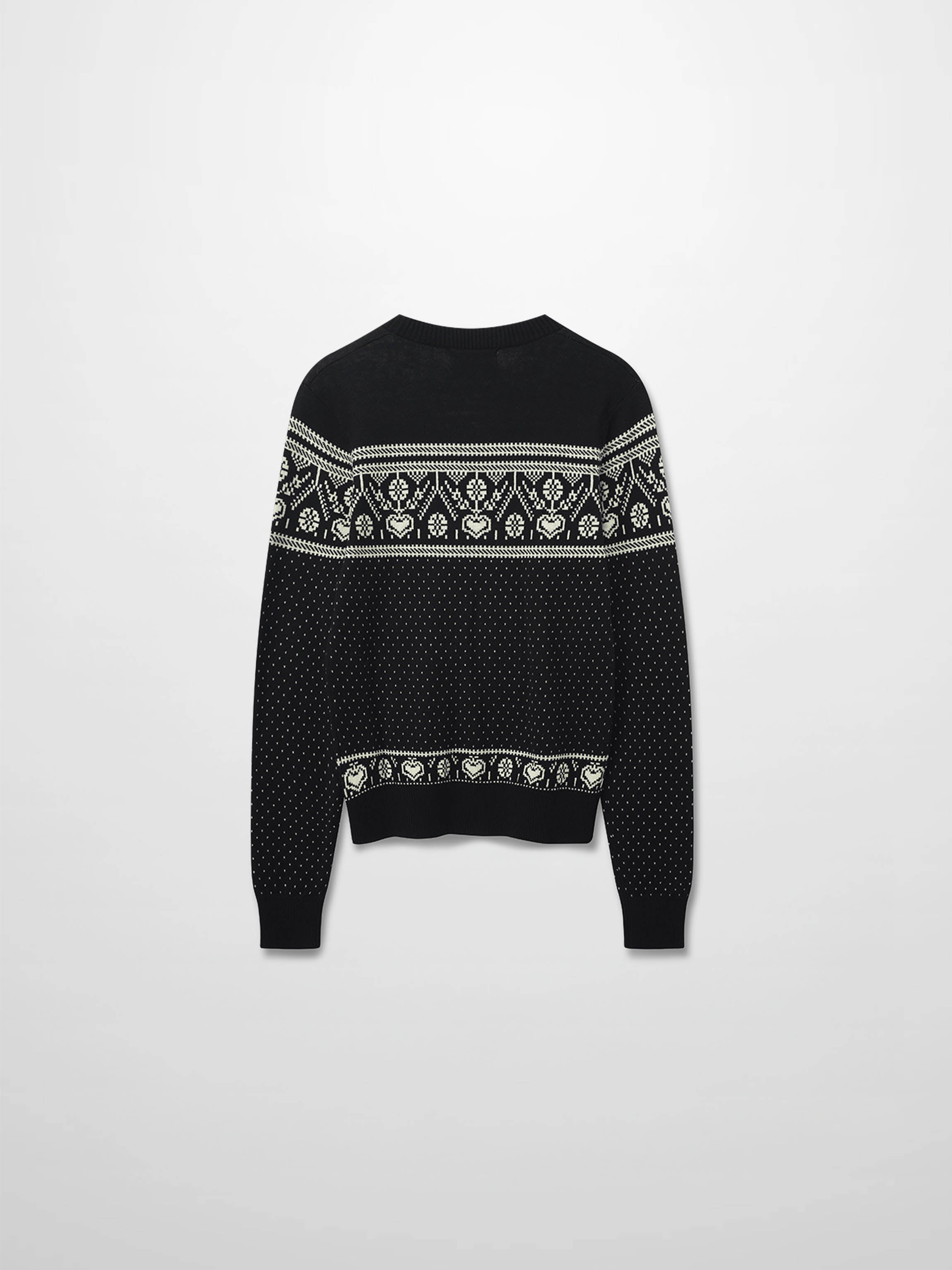 Designed Sweater-White Combo Print