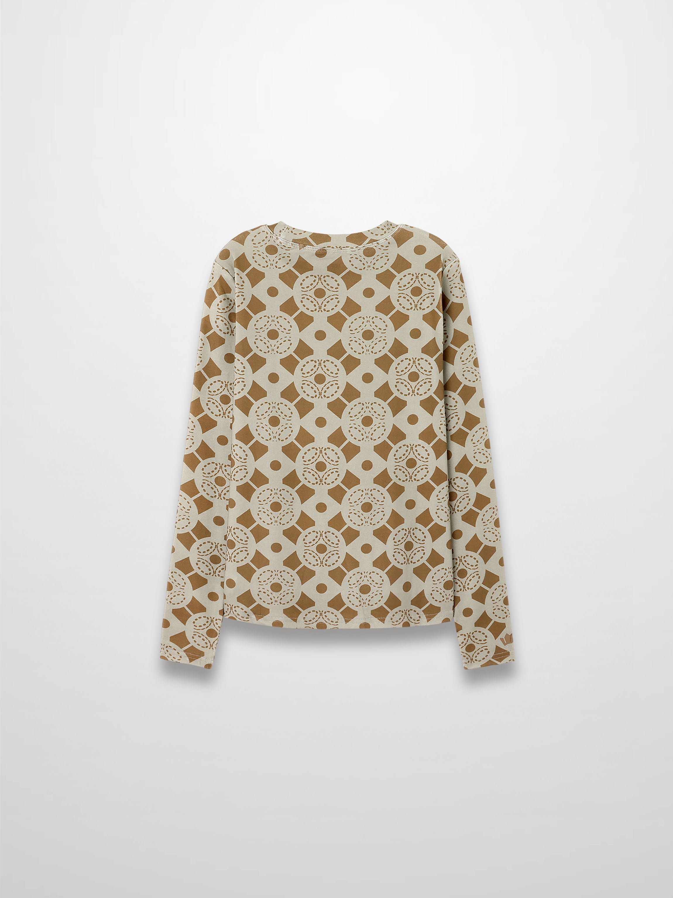 Basic Printed T-shirt-Geometric Design