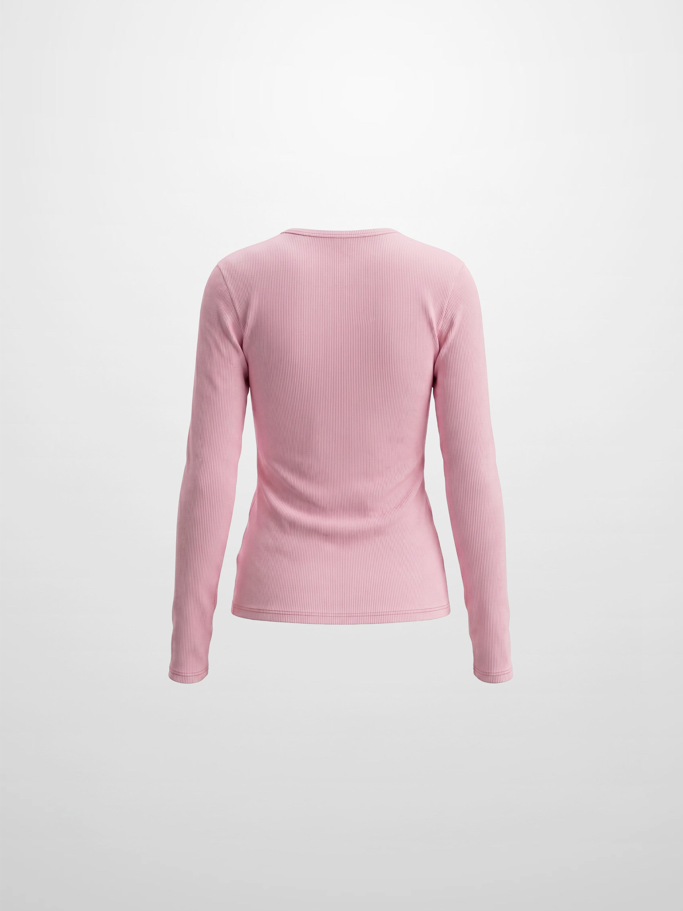 Soft Ribbed High V Tee-Soft Pink