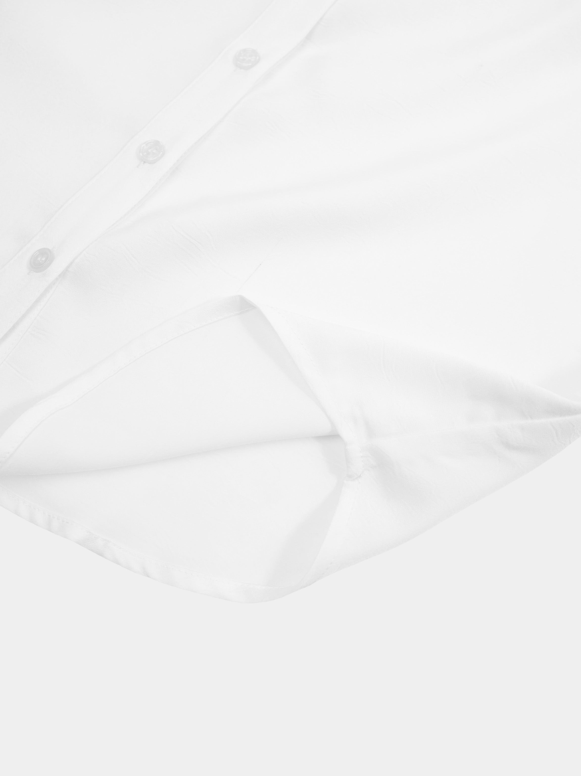 Fringe Bow Blouse-White