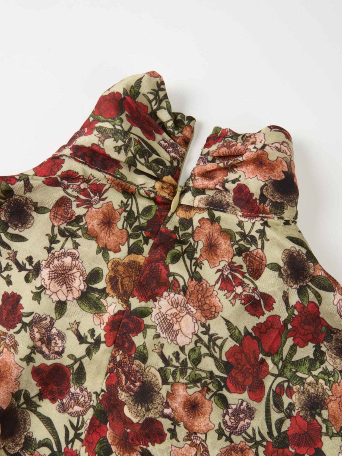 Floral Design Side Bow Blouse - Multi Color