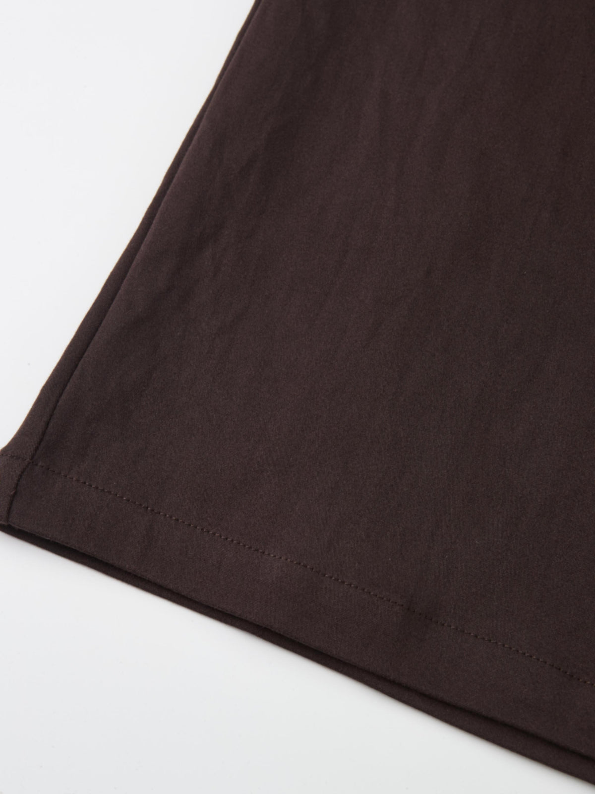 Belted Straight Maxi Skirt - Brown