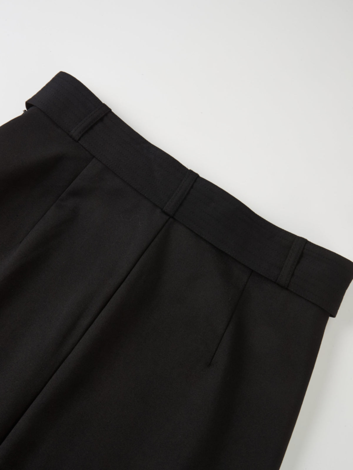 Belted Straight Maxi Skirt - Green
