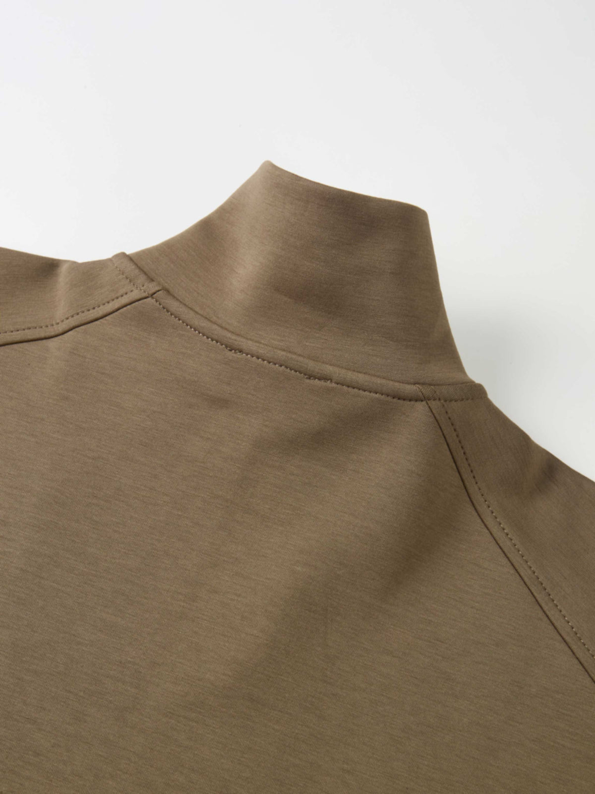 Scuba Half Zip Sweatshirt - Warm Taupe