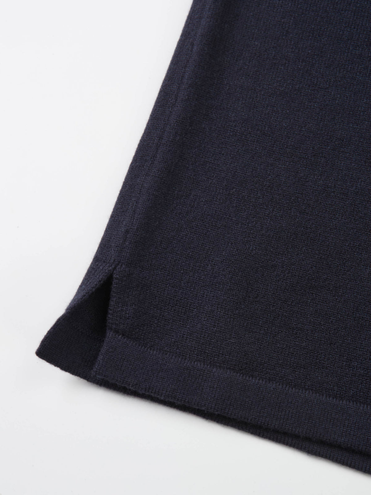 Knit Polo Top - Navy