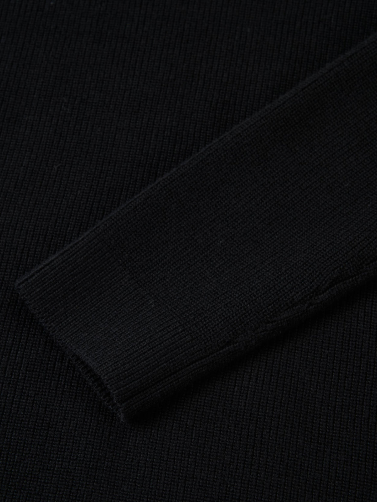 Waffle Knit Top - Black