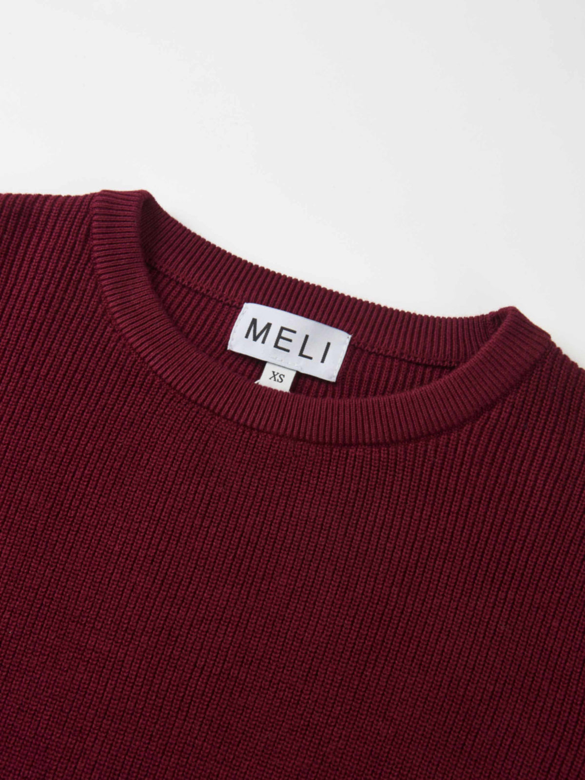 Waffle Knit Top - Burgundy