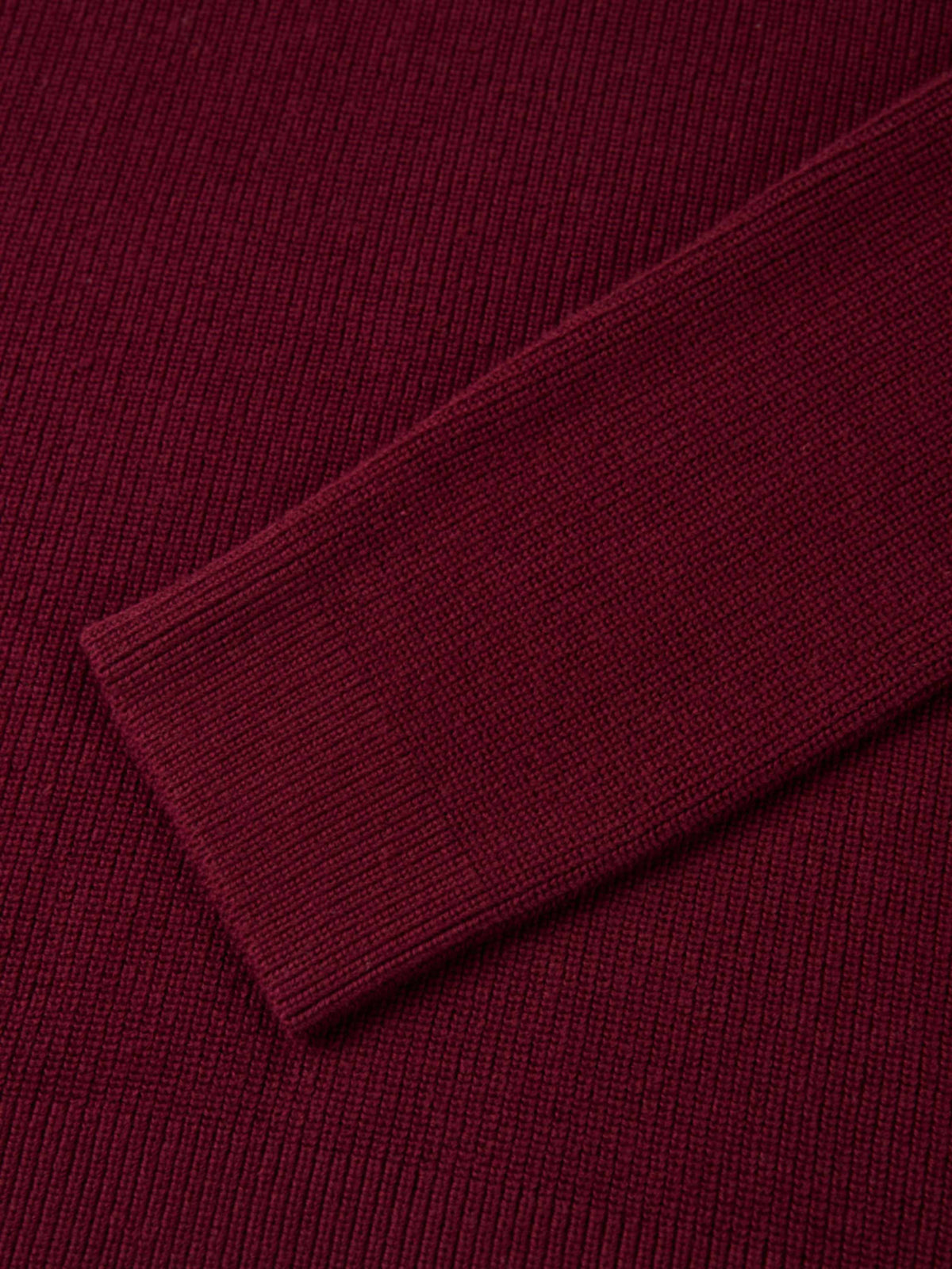 Waffle Knit Top - Burgundy