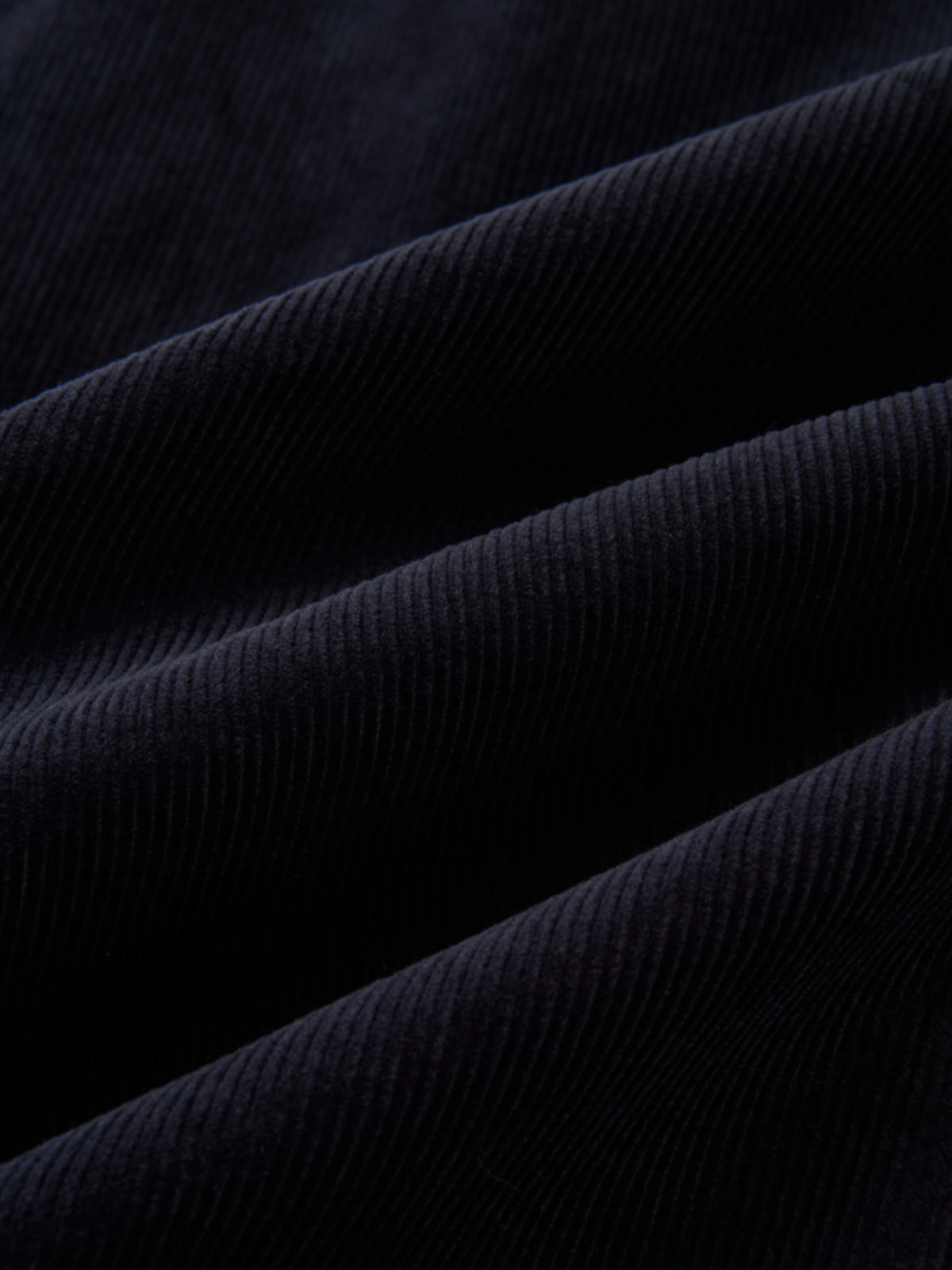 Yoke Gathered Curduroy Skirt - Navy