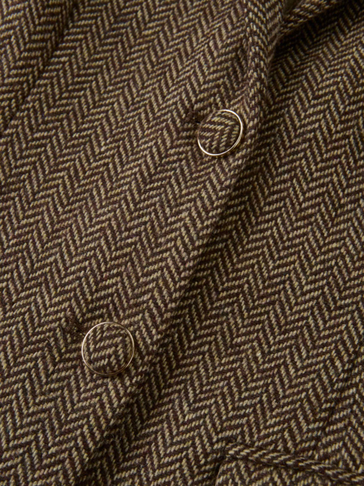 Herringbone Blazer - Brown/Tan
