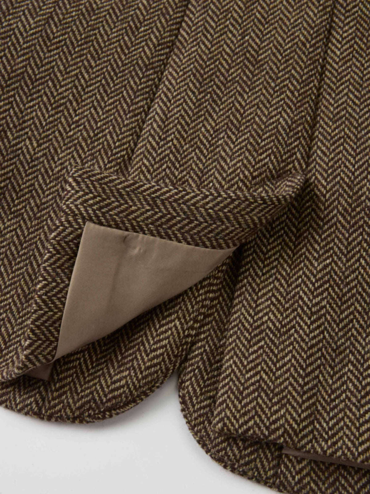 Herringbone Blazer - Brown/Tan