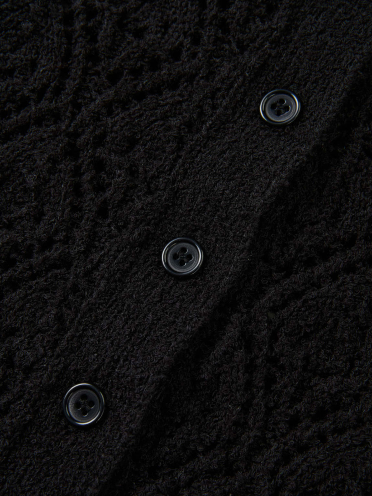 Crochet Cardigan - Black