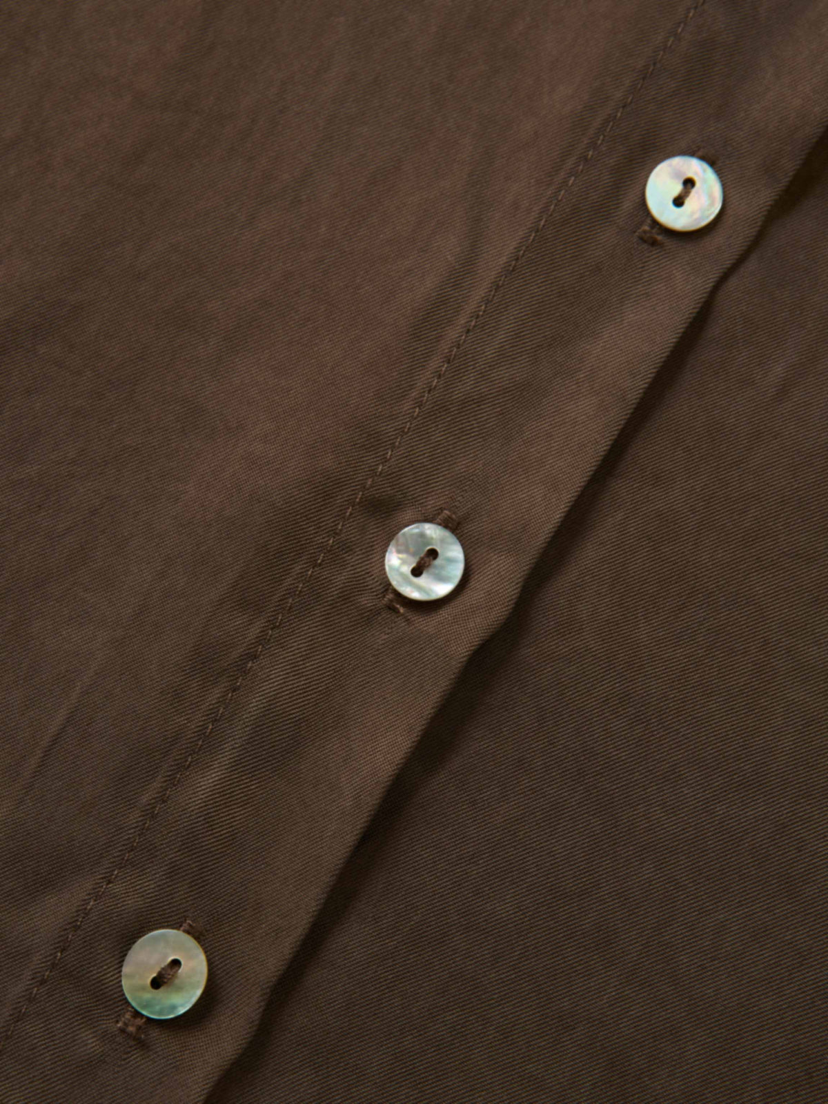 Cupro Button Down Blouse - Warm Taupe