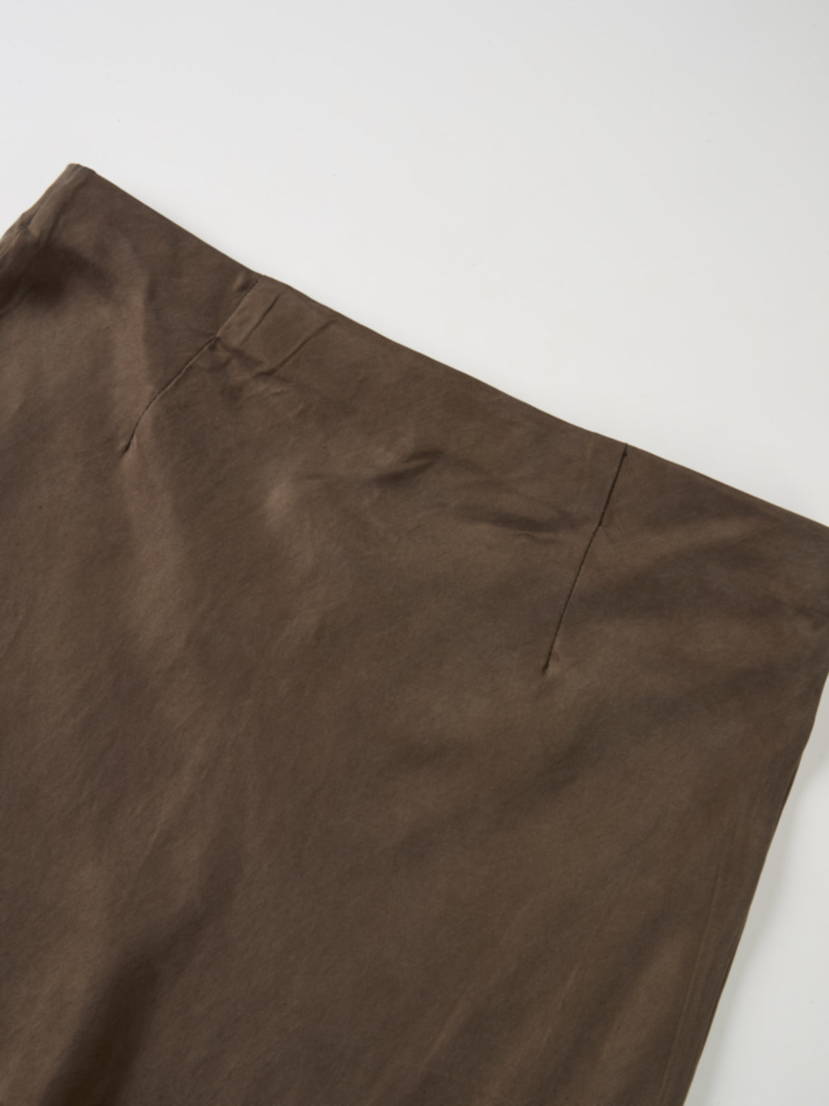 Cupro Slip Skirt - Warm Taupe 26"