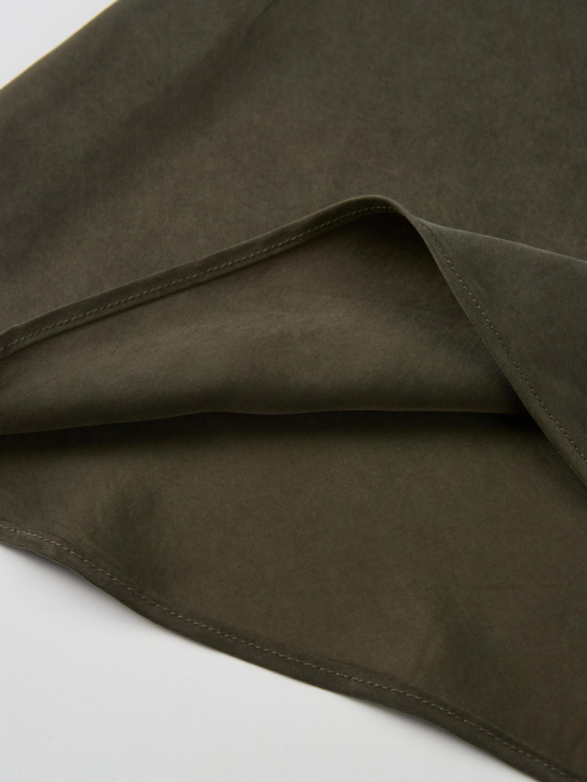 Cupro Slip Skirt - Olive 37"