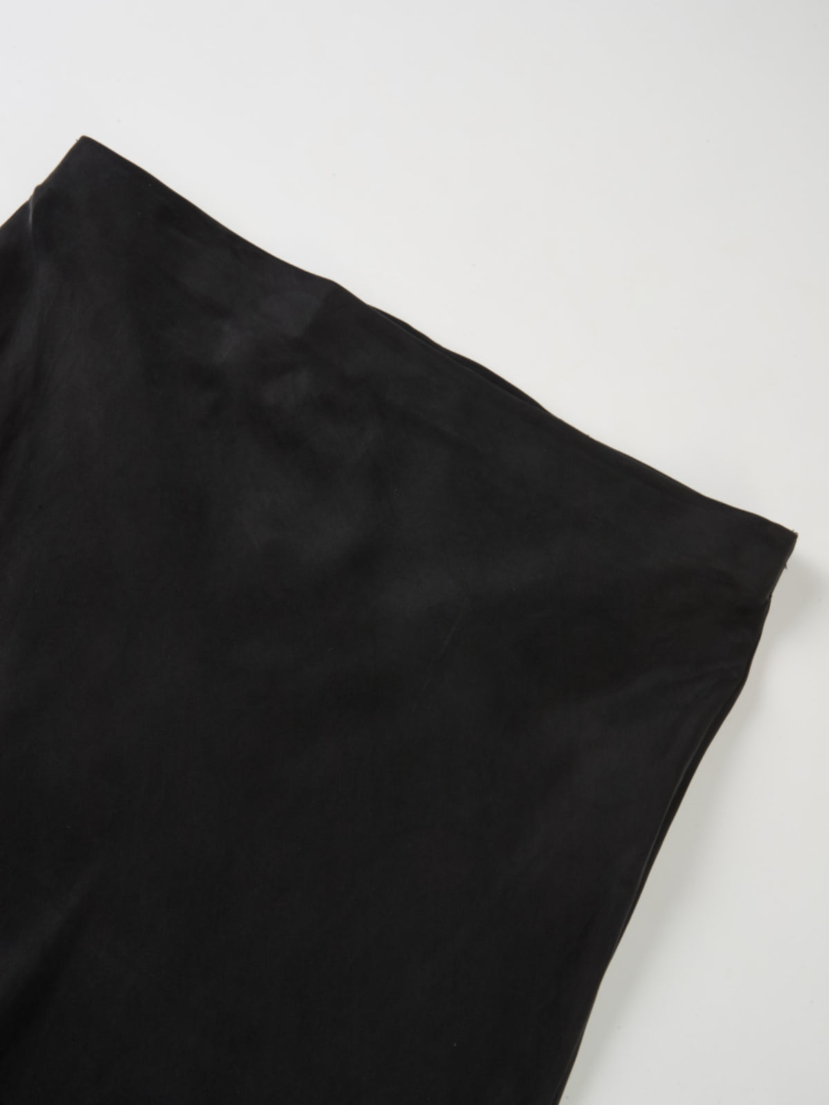 Cupro Slip Skirt - Black 37"