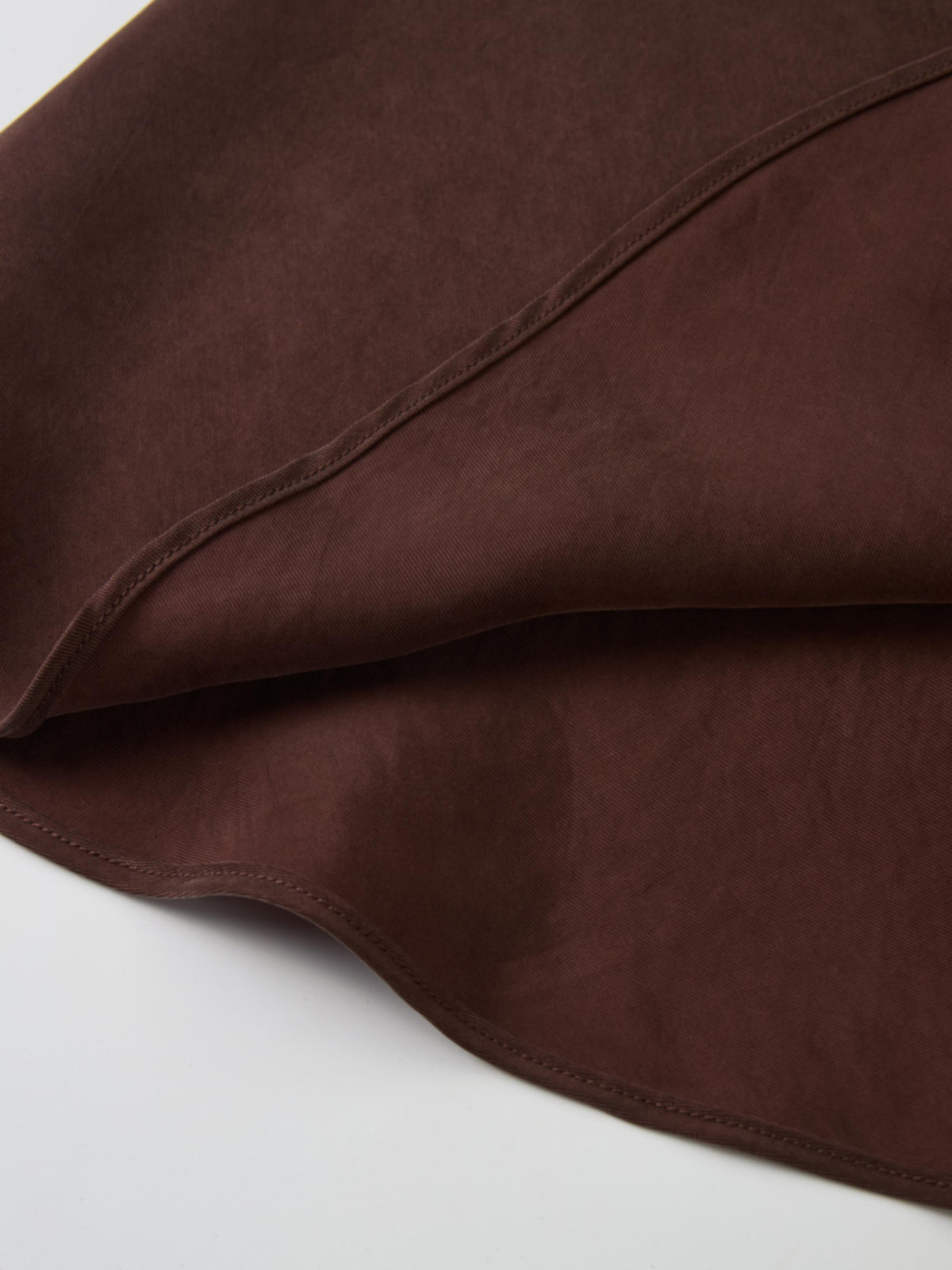 Cupro Slip Skirt - Brown 37"