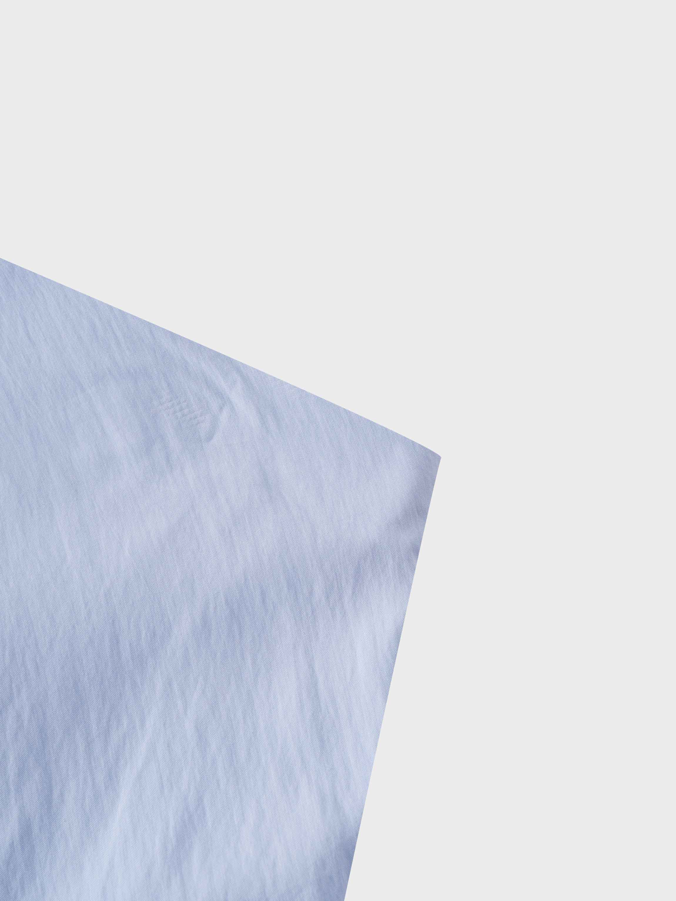 Crinkle Cotton Skirt 37"-Light Blue