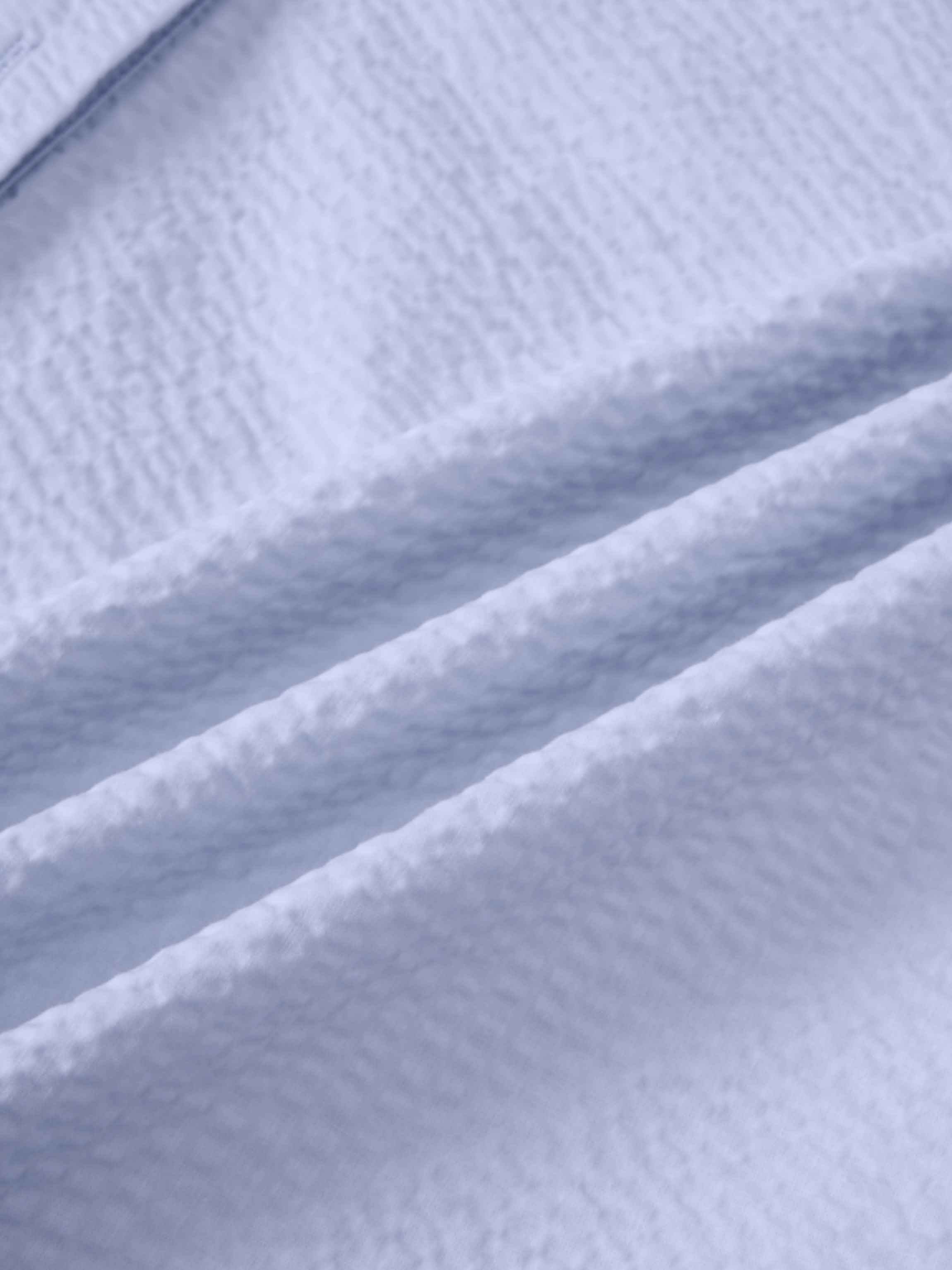 Long Button Down Shirtdress-Light Blue