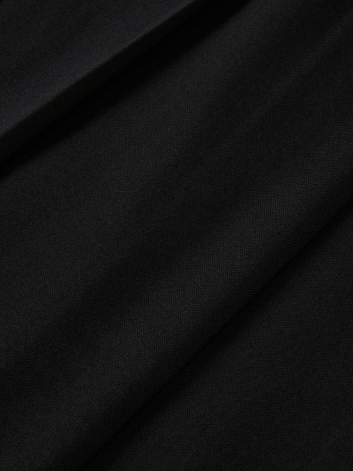 Stitch Down Pleated Basic Skirt - Black