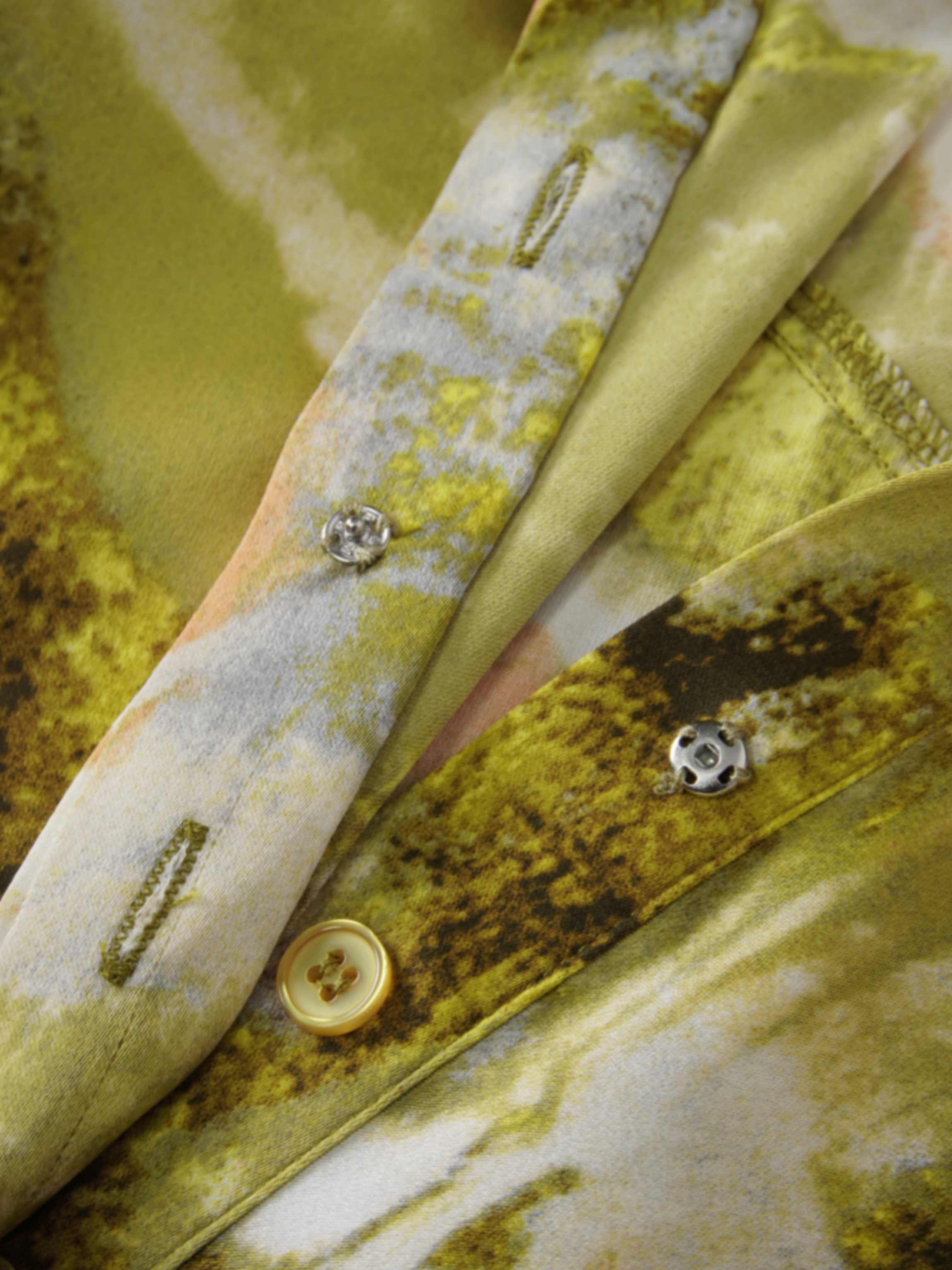 Side Gathered Dress-Multi