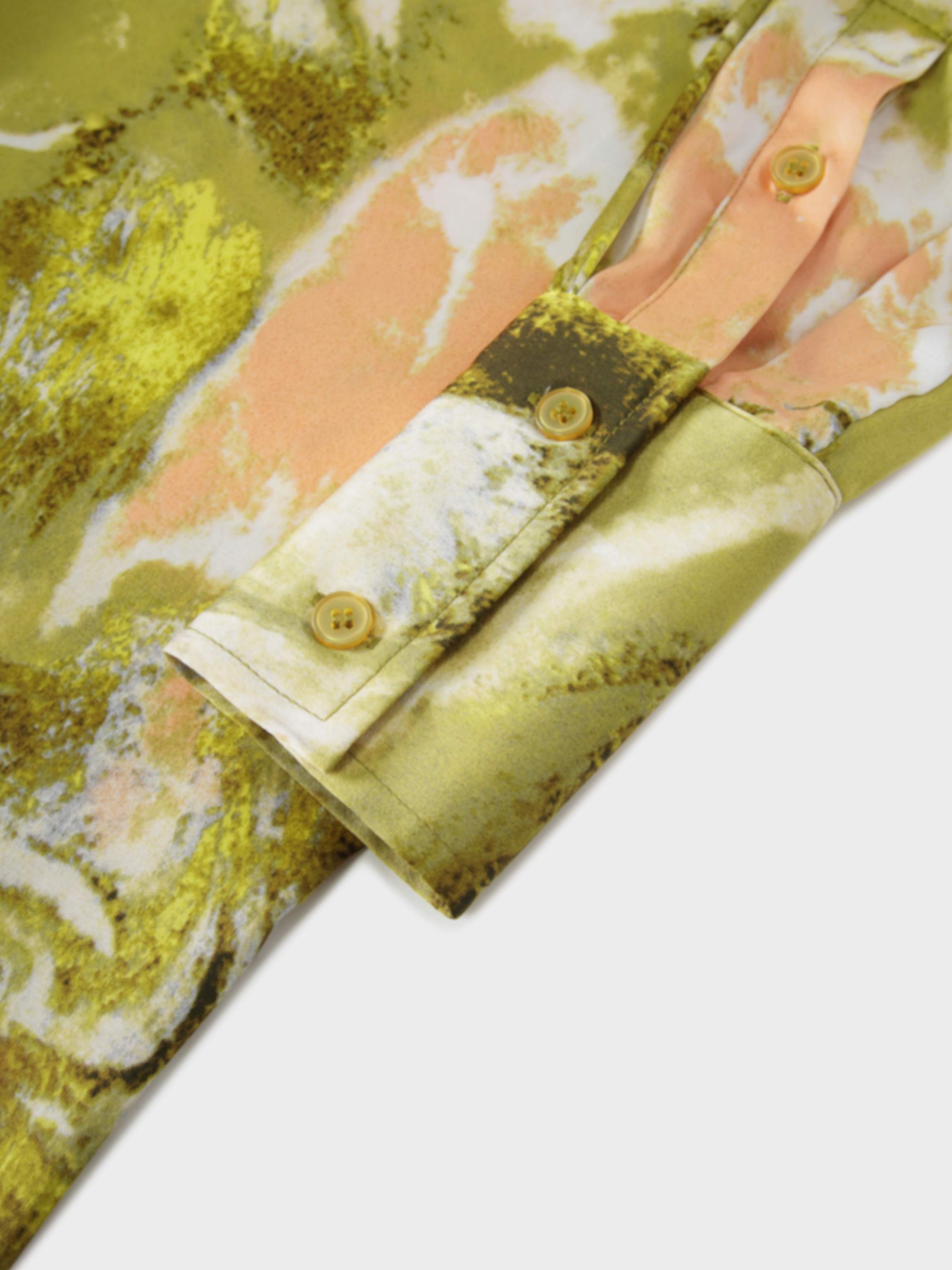 Side Gathered Dress-Multi