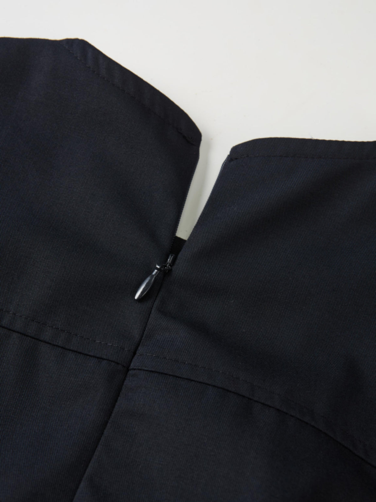 Side Tie Shirtdress - Navy