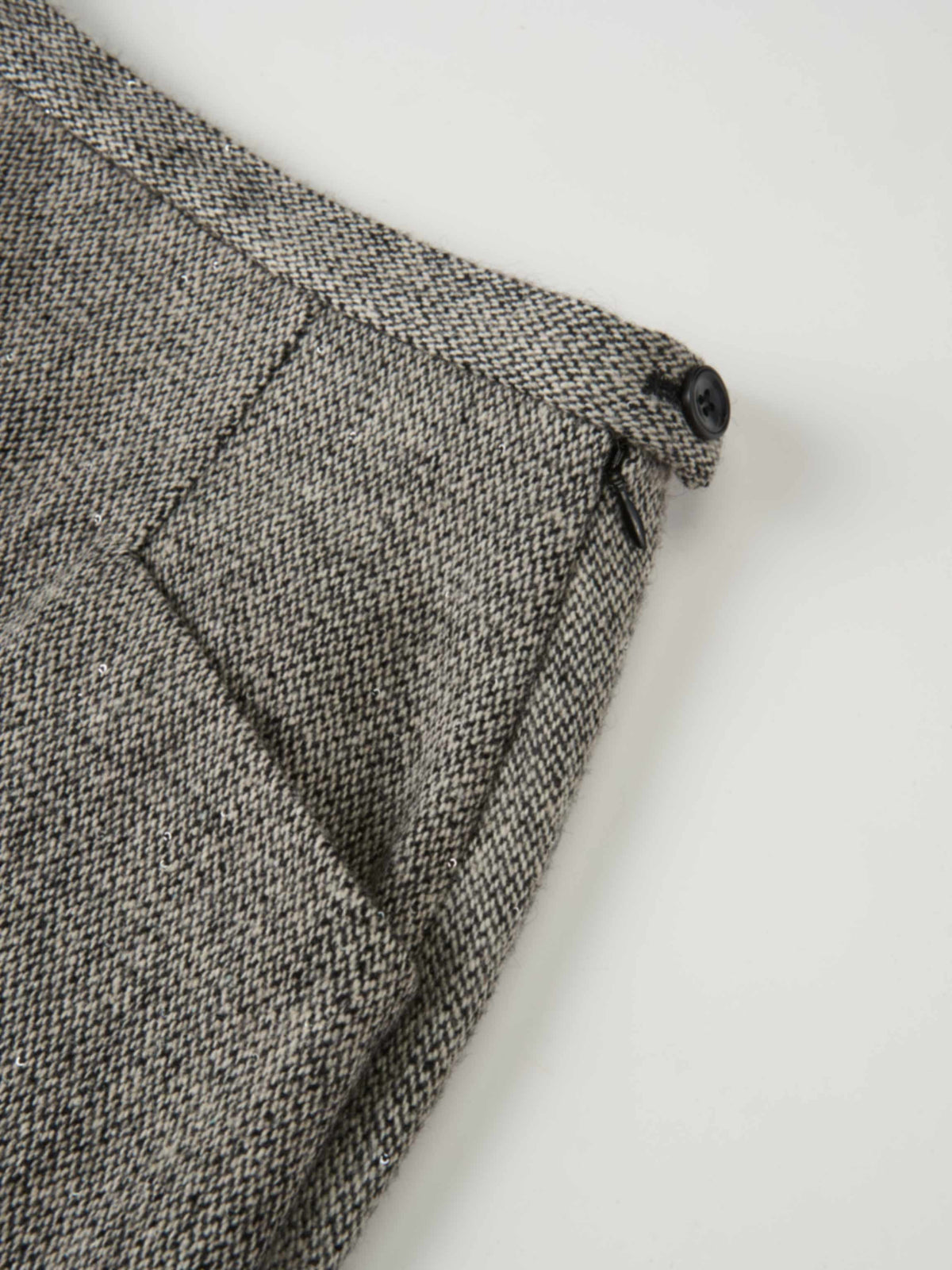 Tweed Sparkle Maxi Skirt - Black/White
