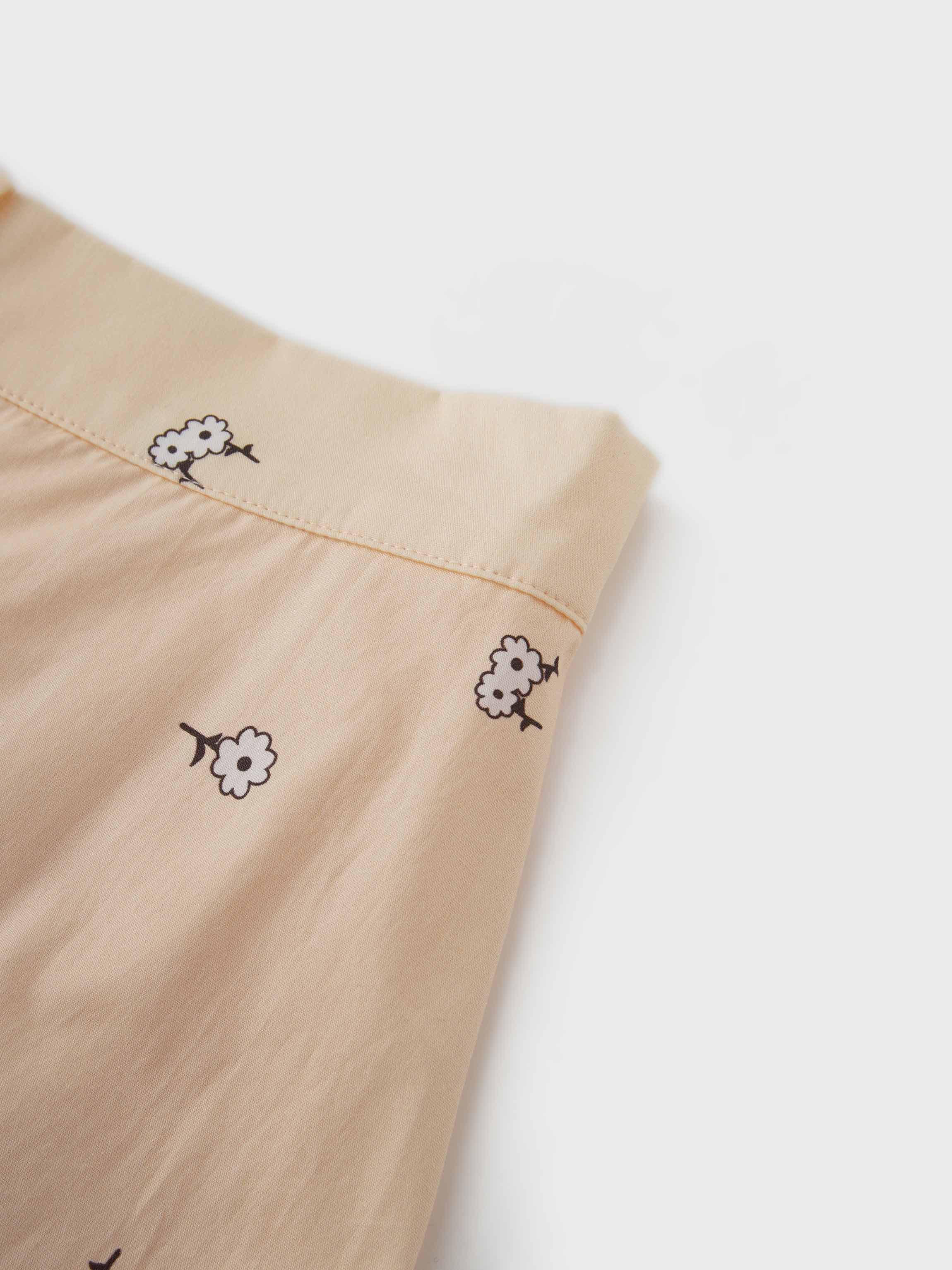 Ombre Flower Skirt-Peach